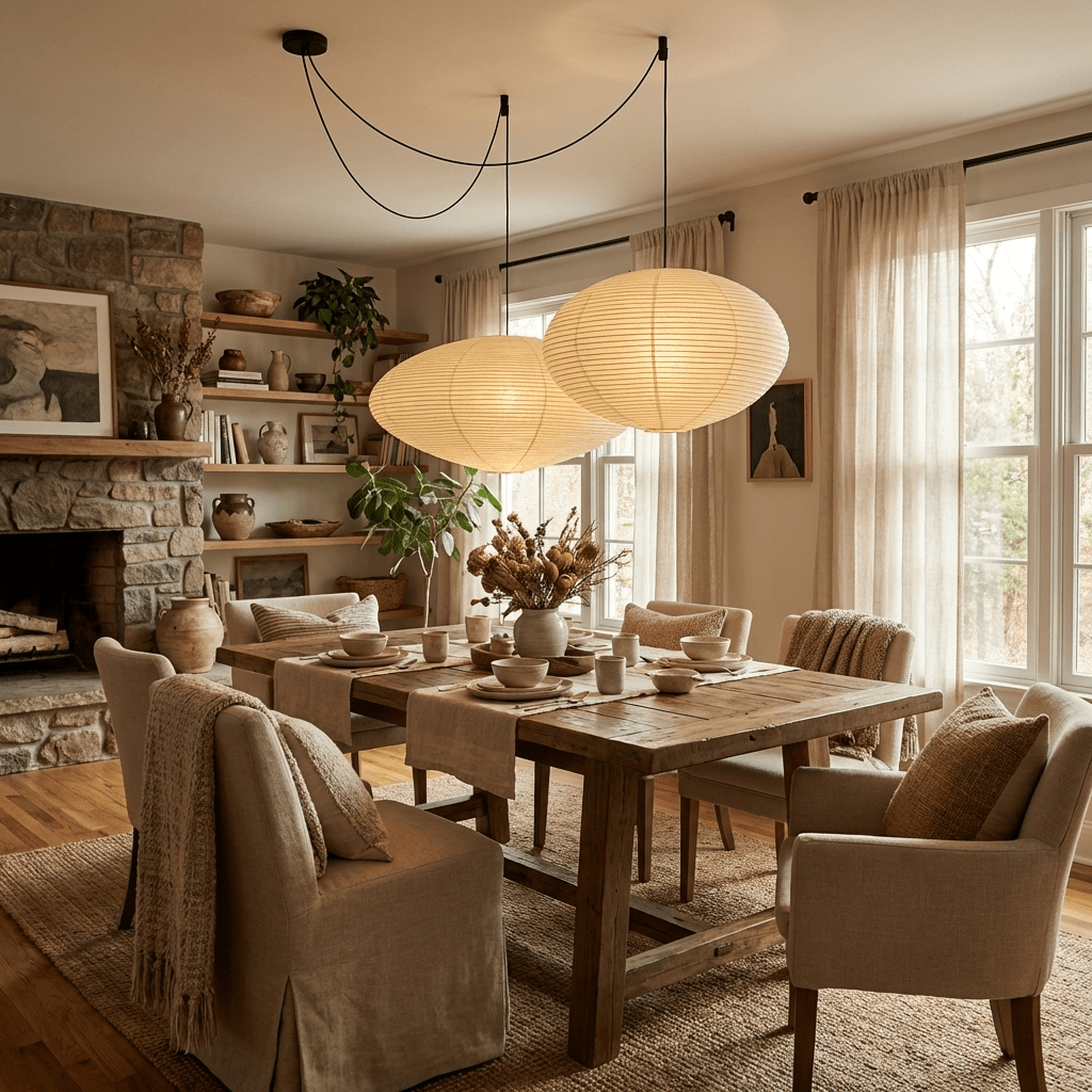 Kiyora Cloud Washi Pendant Light