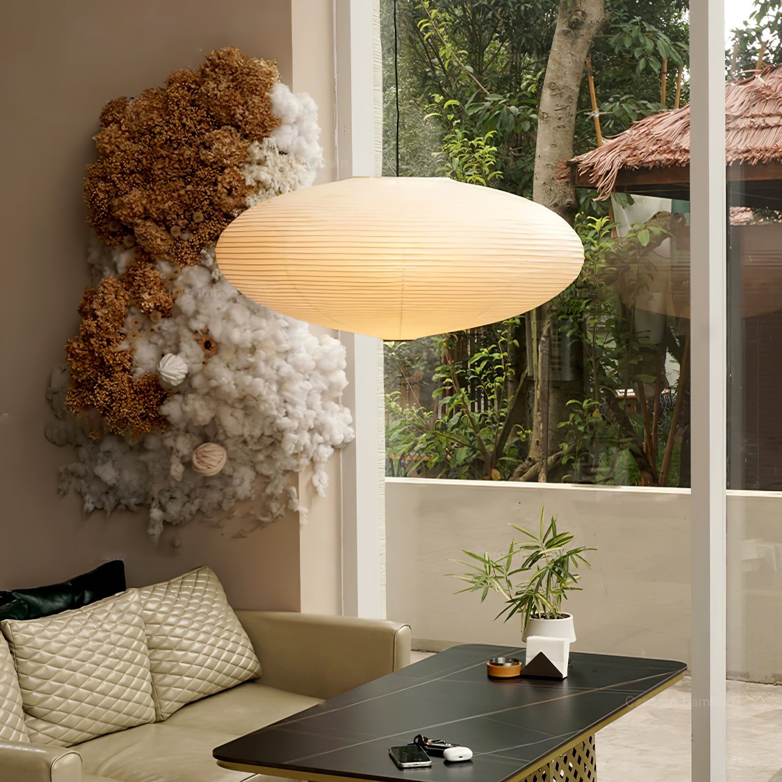 Kiyora Cloud Washi Pendant Light
