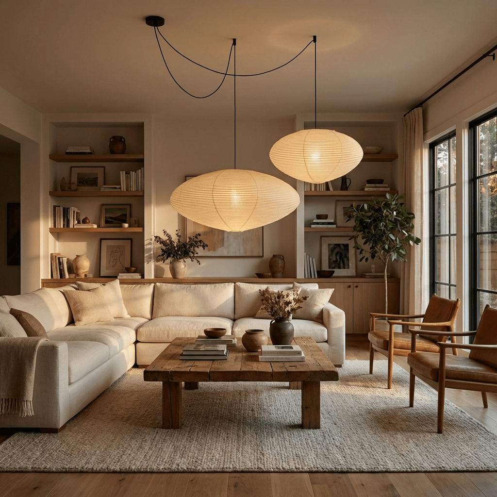 Kiyora Cloud Washi Pendant Light
