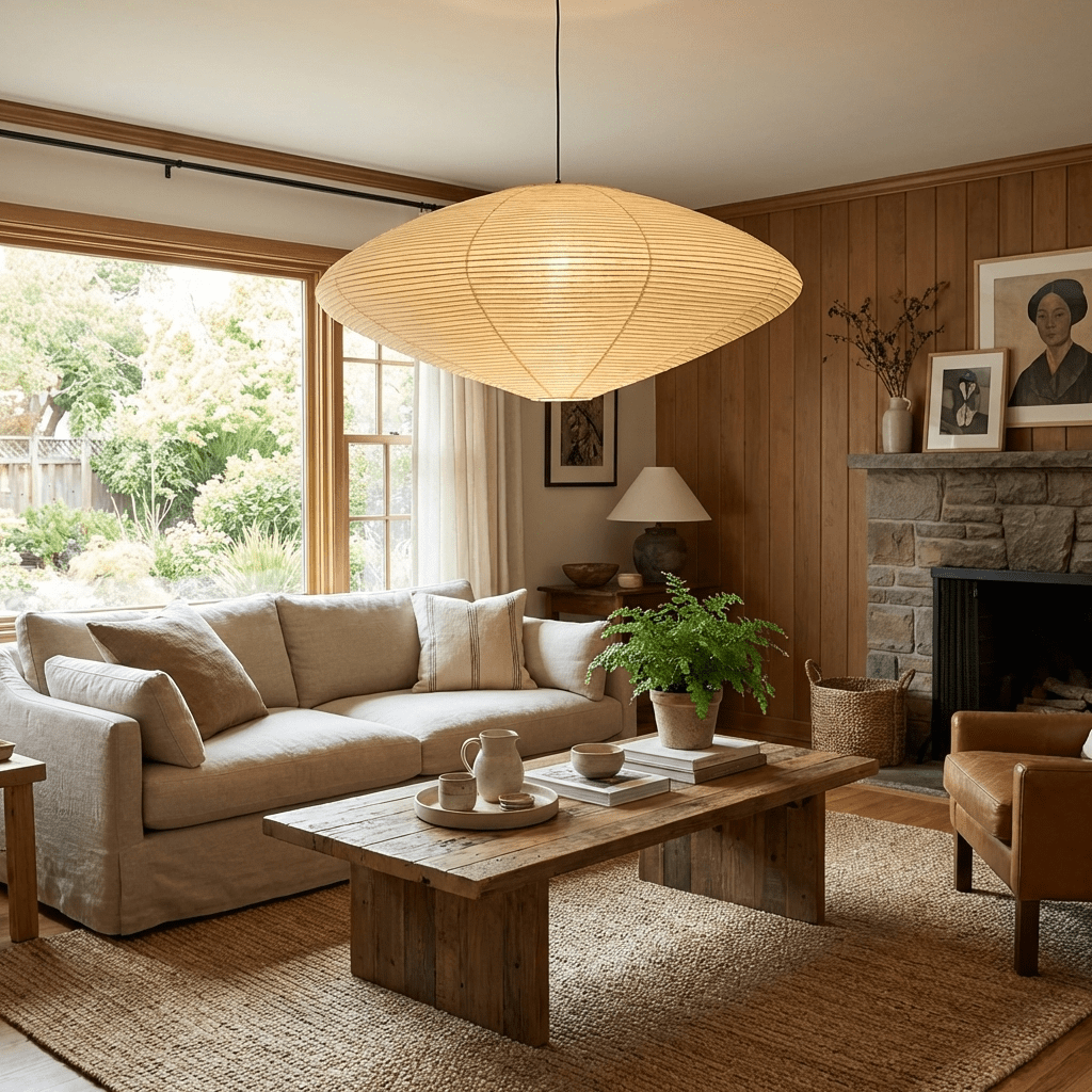 Kiyora Cloud Washi Pendant Light