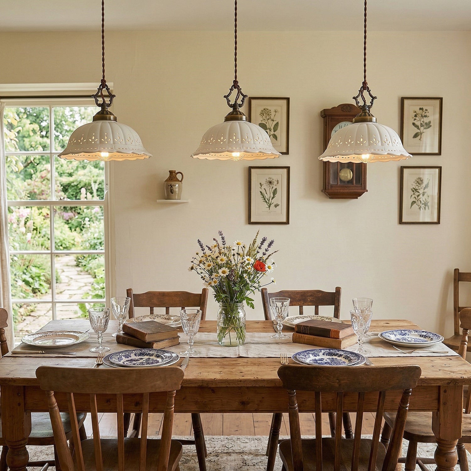 Lacelle Porcelain Pendant Lamp