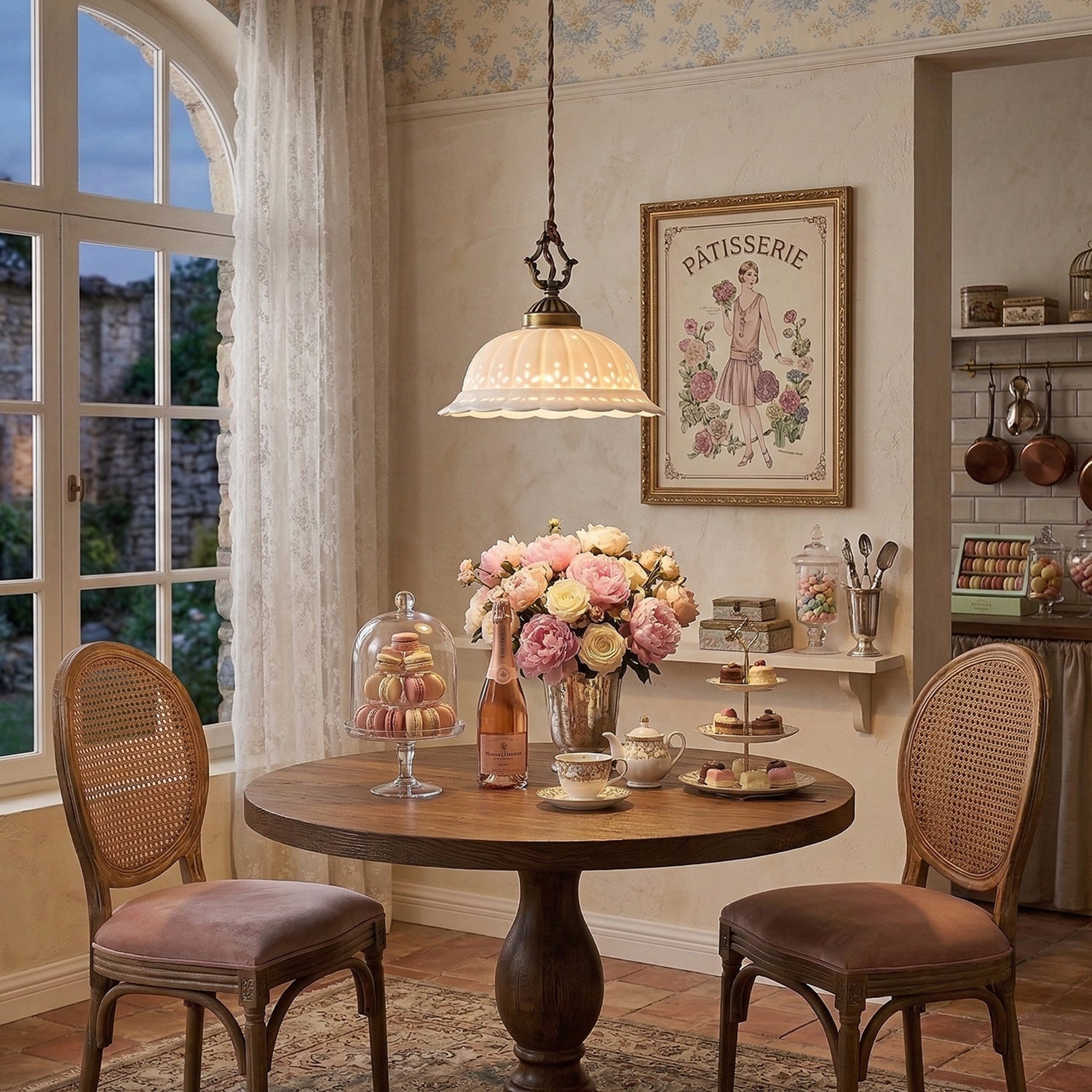 Lacelle Porcelain Pendant Lamp