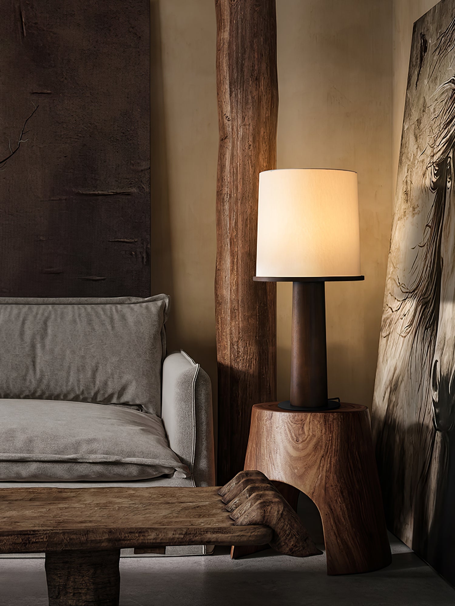 Lenora Solid Wood Table Lamp