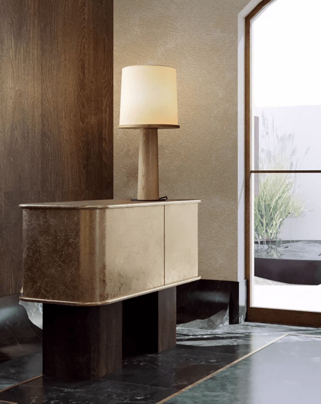 Lenora Solid Wood Table Lamp