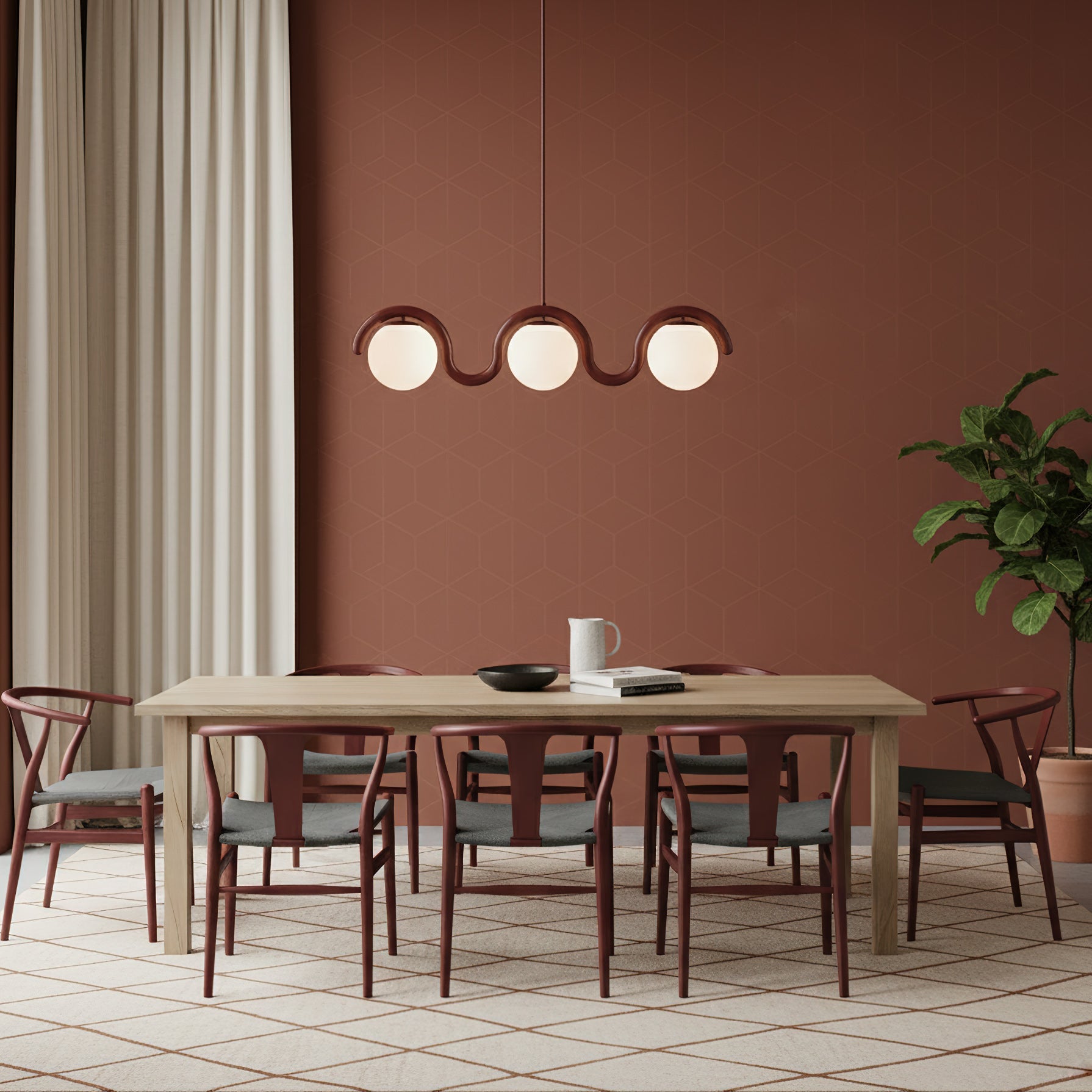 Lenox Linear Ball Pendant Lamp