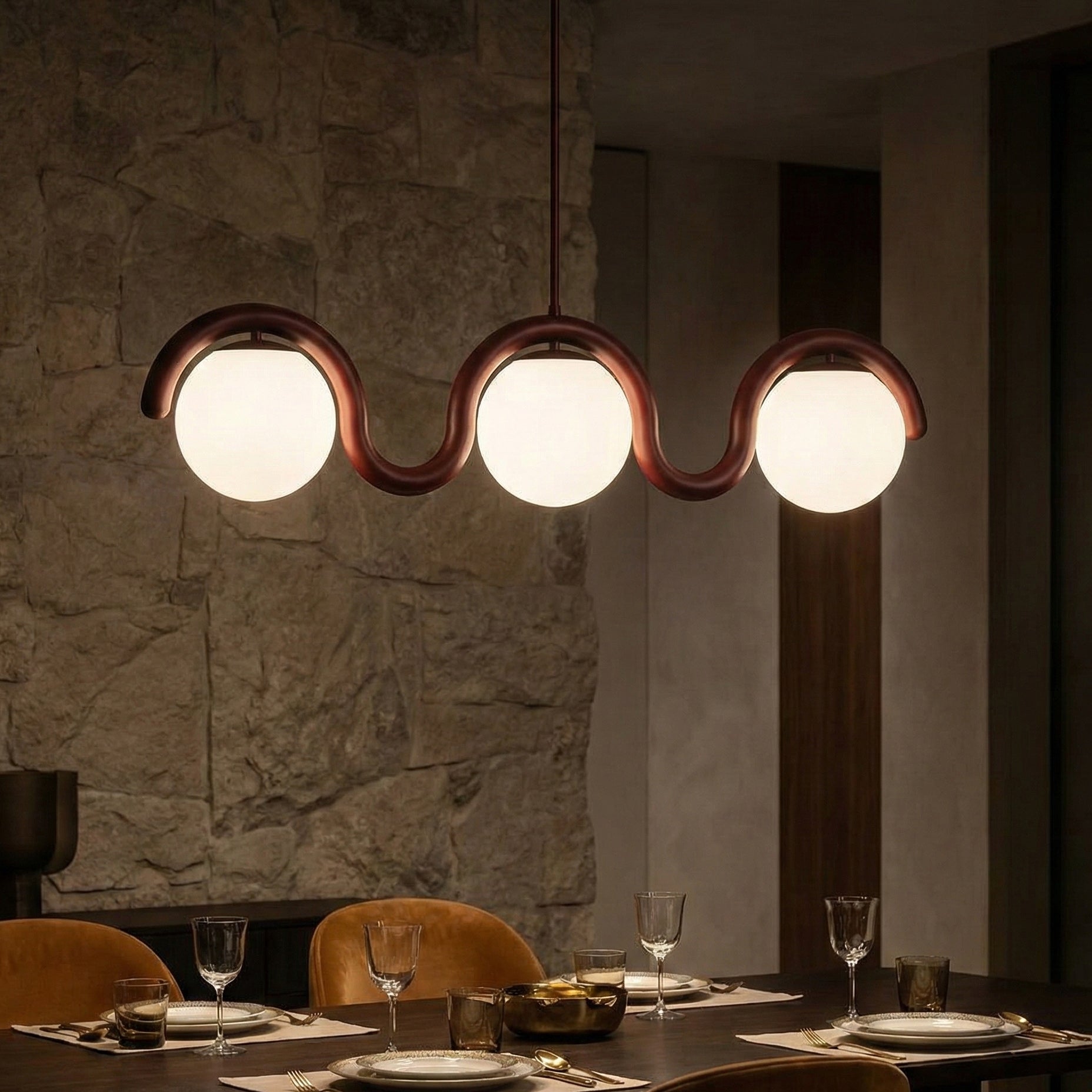 Lenox Linear Ball Pendant Lamp