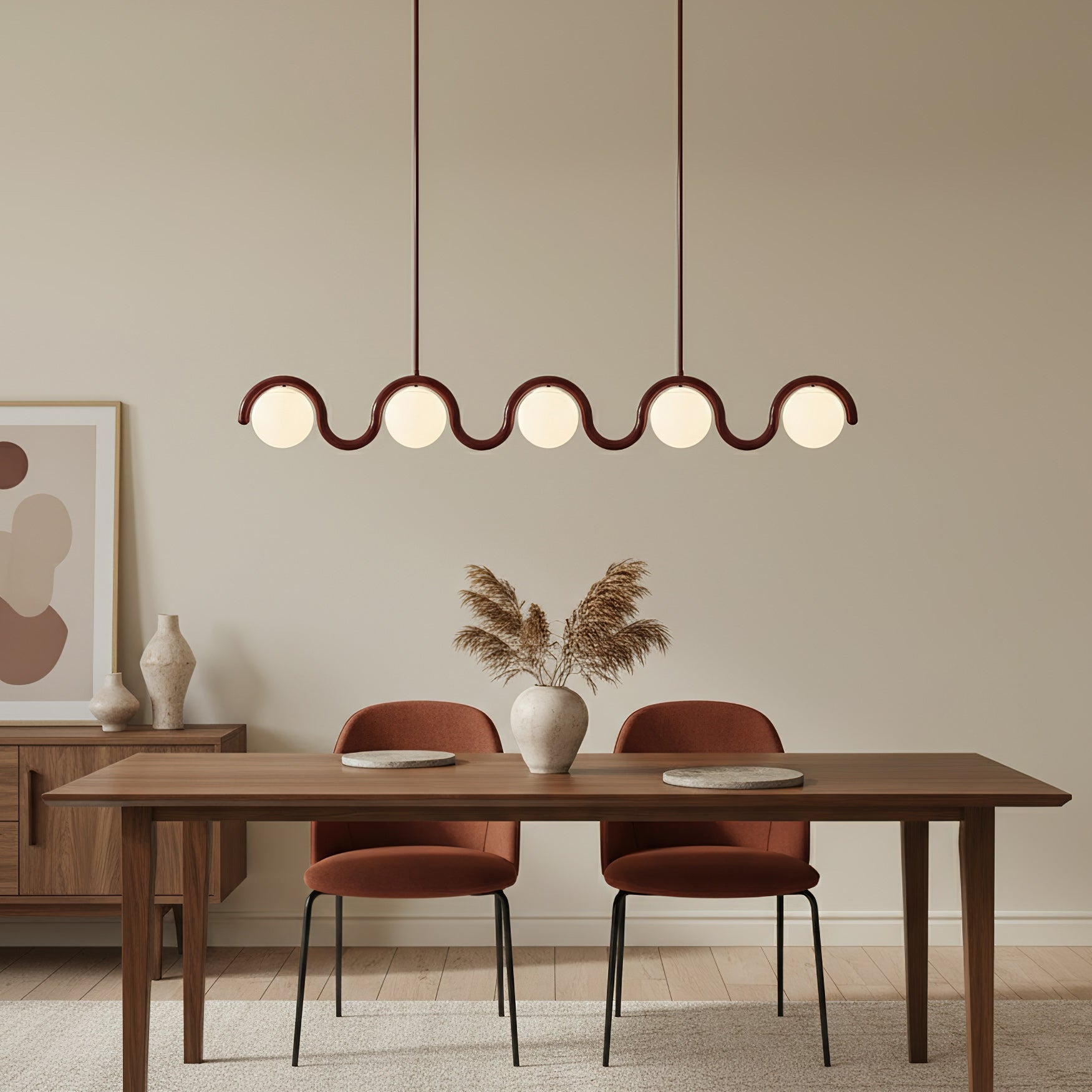 Lenox Linear Ball Pendant Lamp