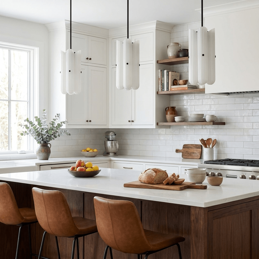 Liora Fluted Glass Pendant Light