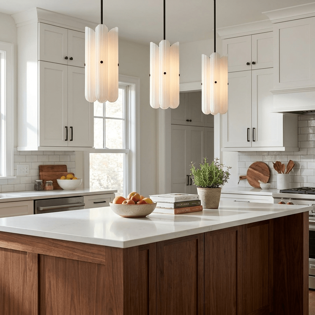 Liora Fluted Glass Pendant Light