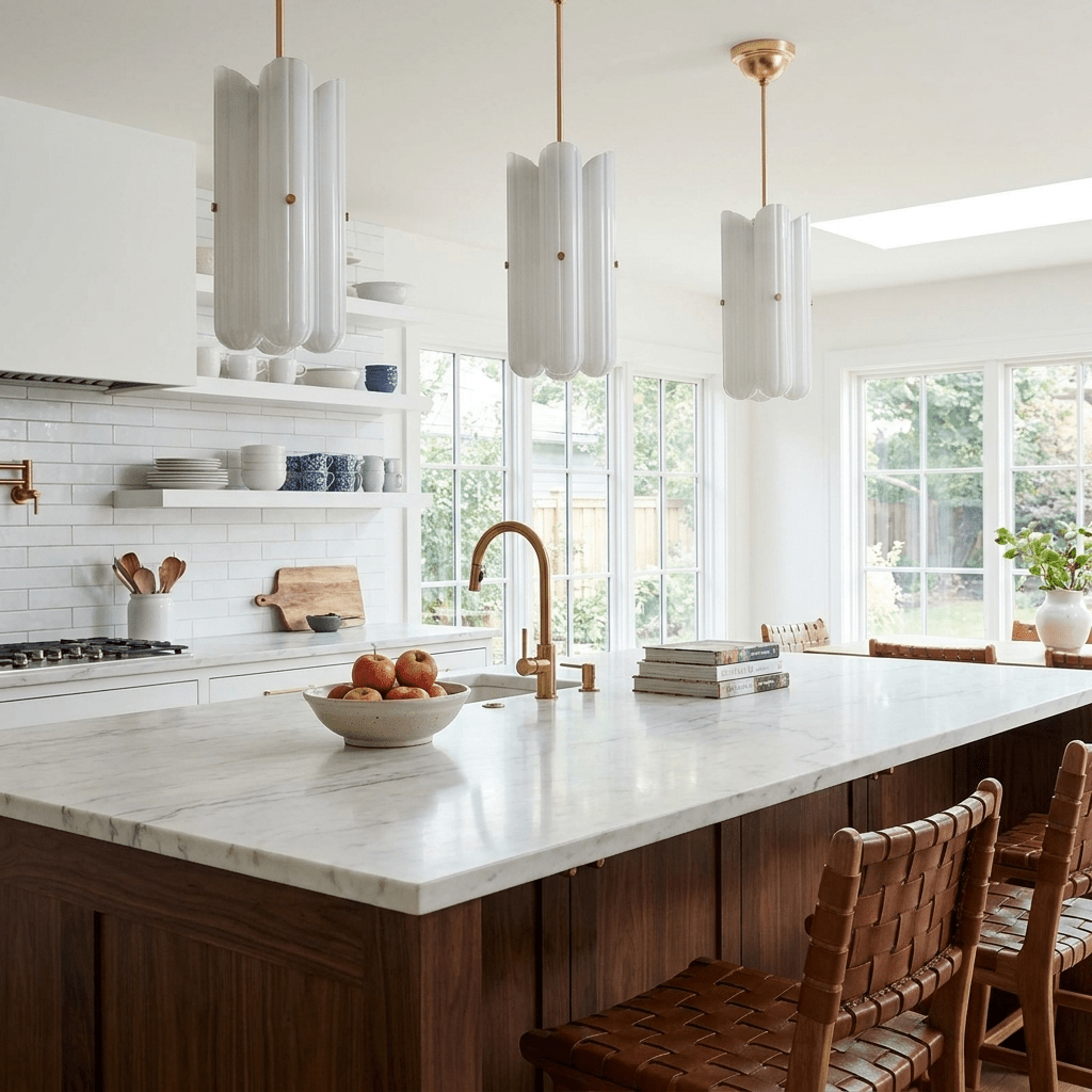Liora Fluted Glass Pendant Light