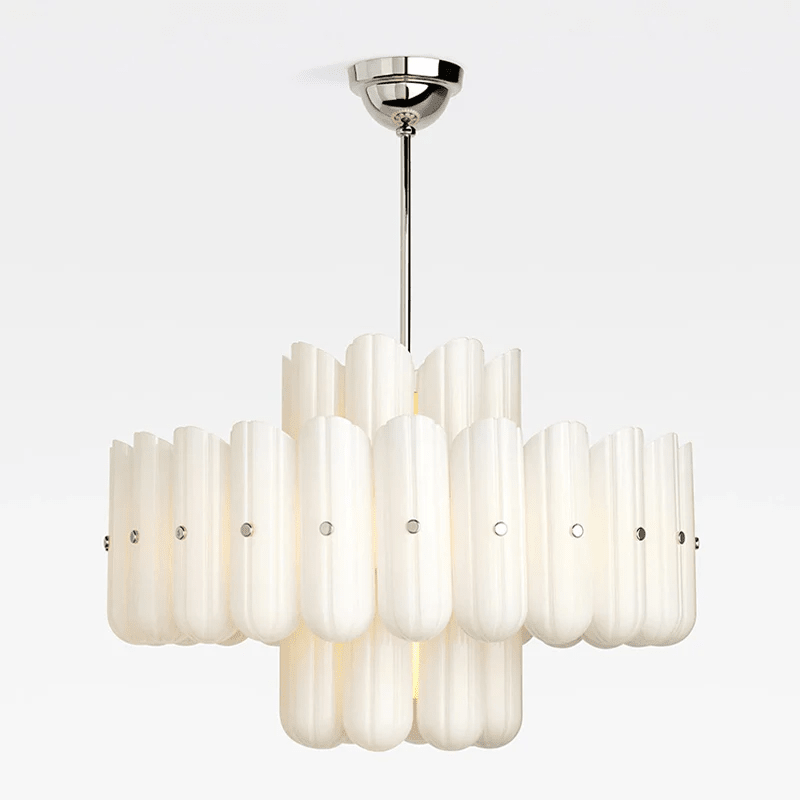 Liora Layered Fluted Glass Chandelier