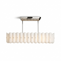 Liora Linear Fluted Glass Island Chandelier