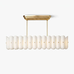 Liora Linear Fluted Glass Island Chandelier