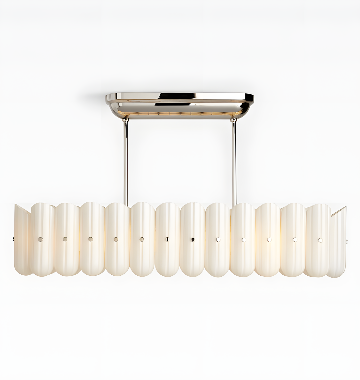 Liora Linear Fluted Glass Island Chandelier