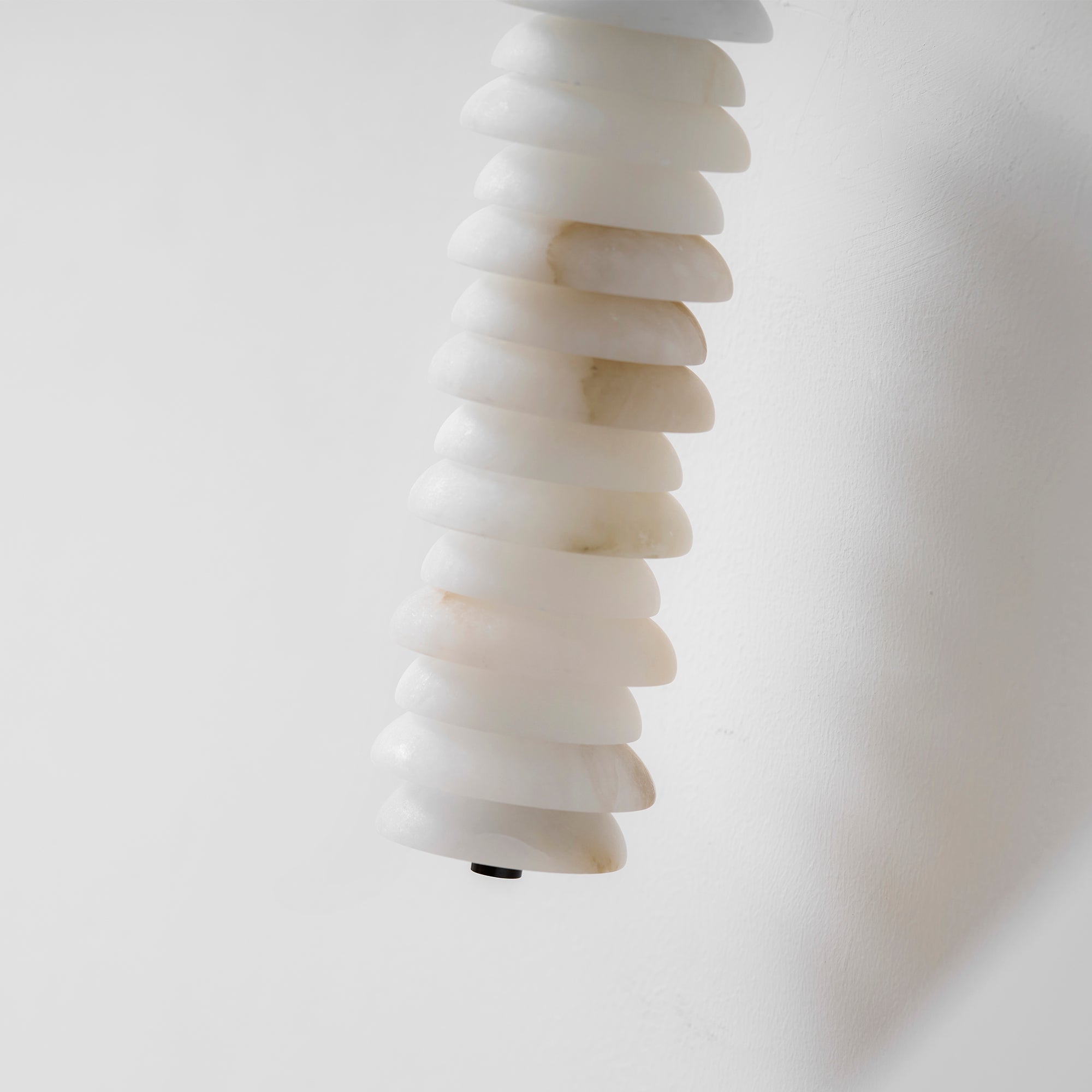 Orlena Stacked Alabaster Wall Sconce