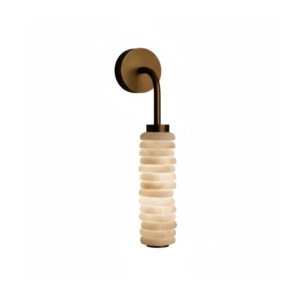 Orlena Stacked Alabaster Wall Sconce