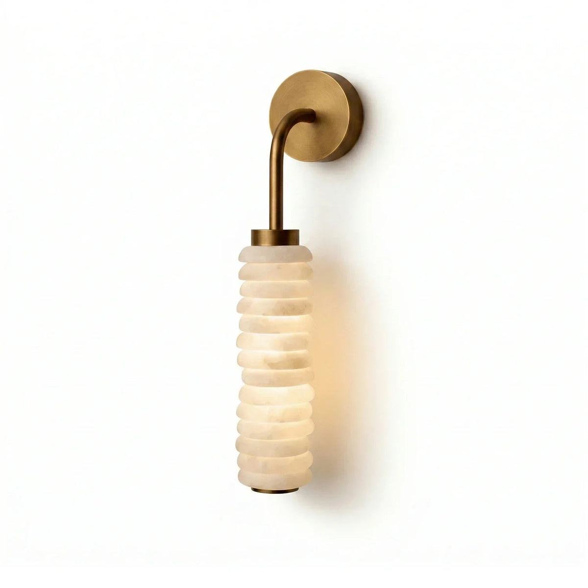 Orlena Stacked Alabaster Wall Sconce
