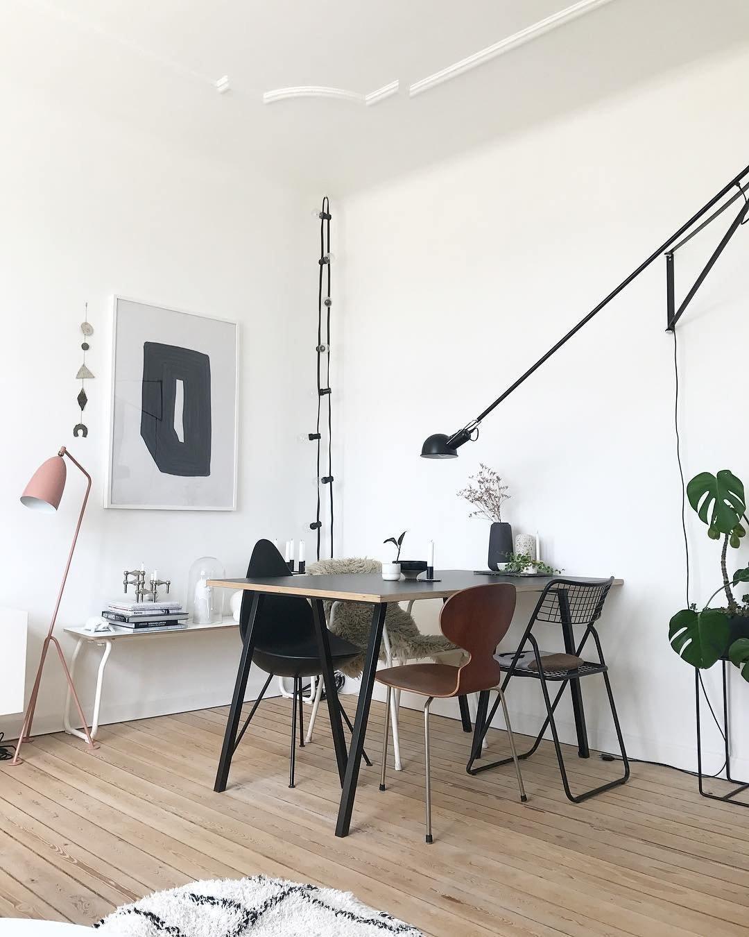Long Arm Plug-In Wall Lamp