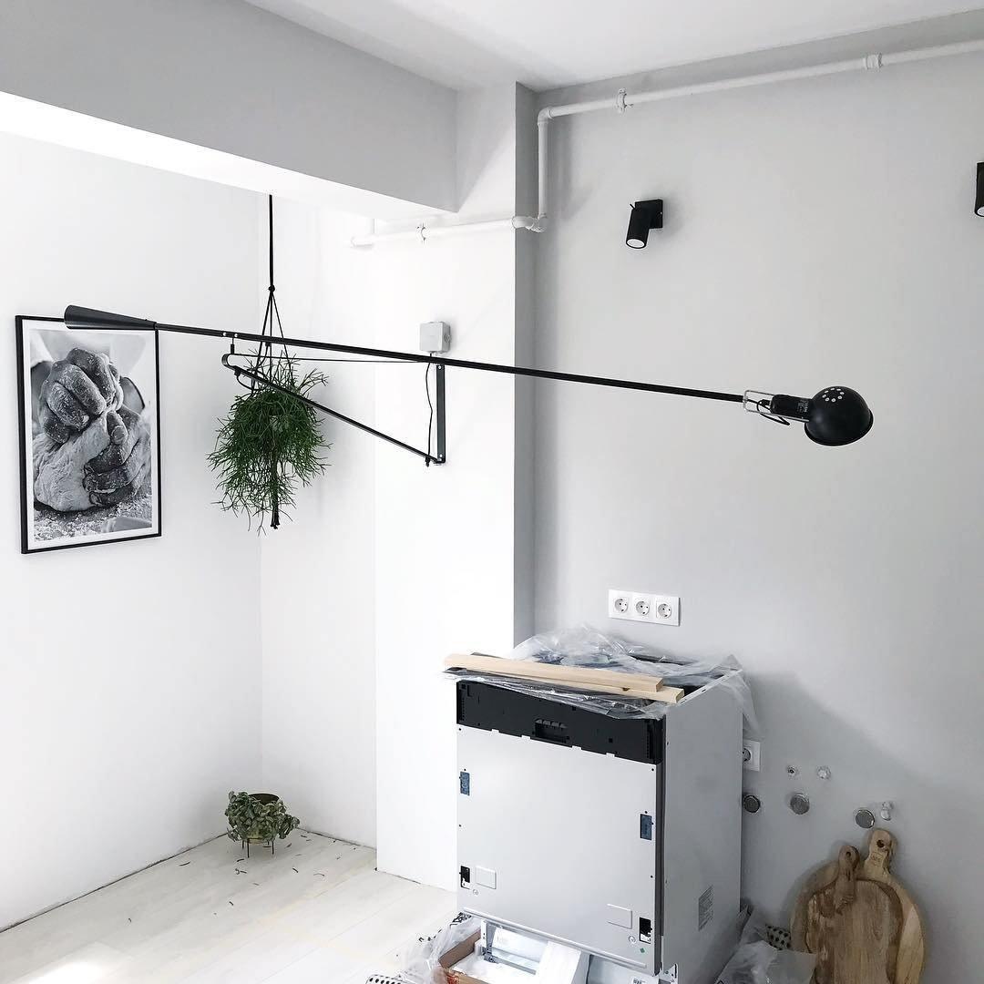 Long Arm Plug-In Wall Lamp