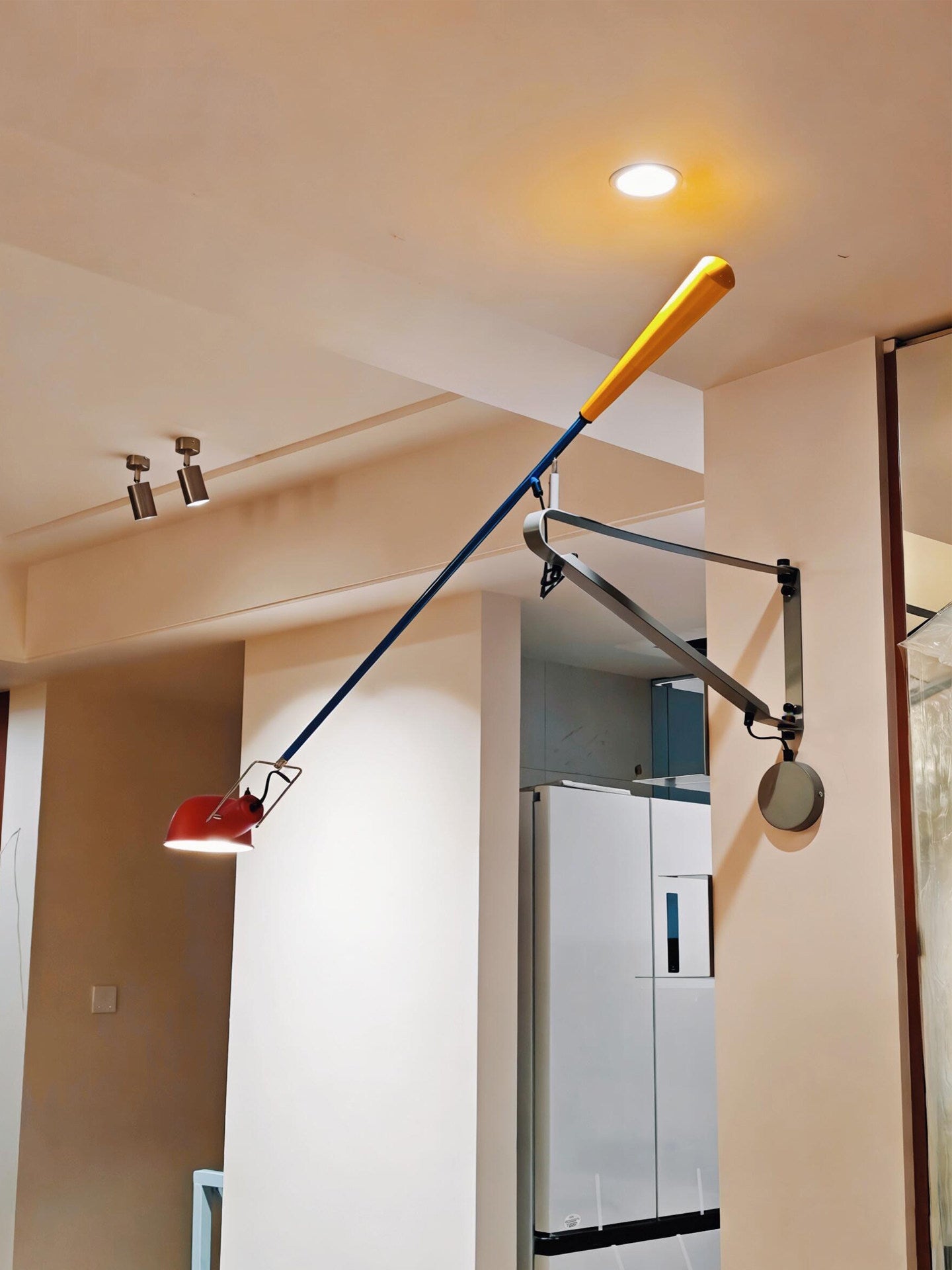 Long Swing Arm Wall Lamp