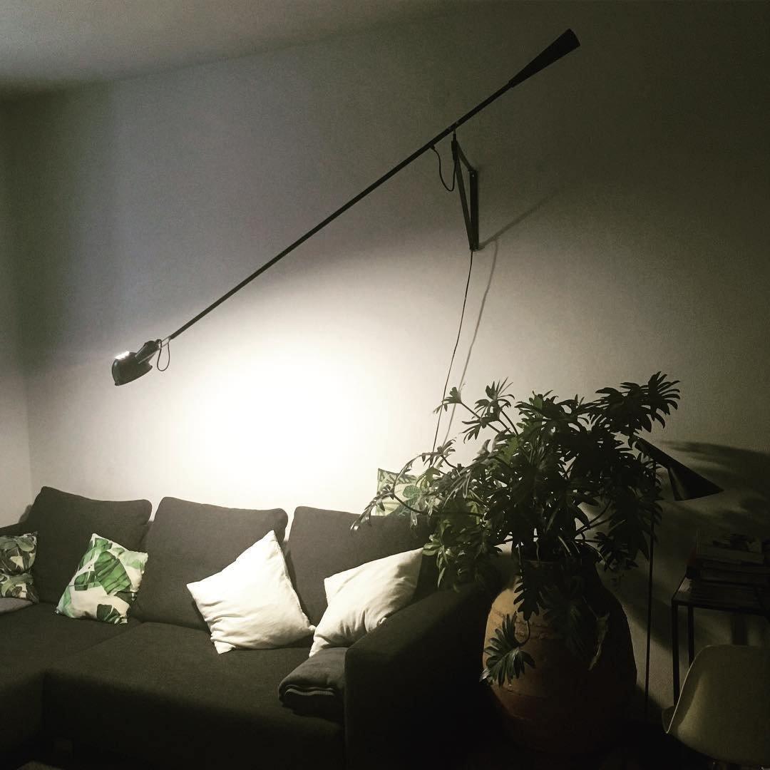 Long Arm Plug-In Wall Lamp