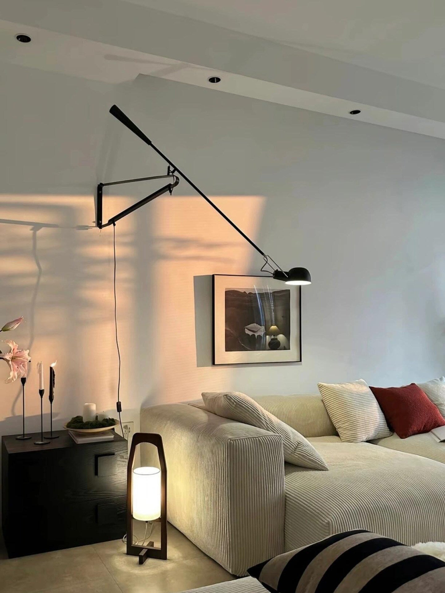 Long Swing Arm Wall Lamp