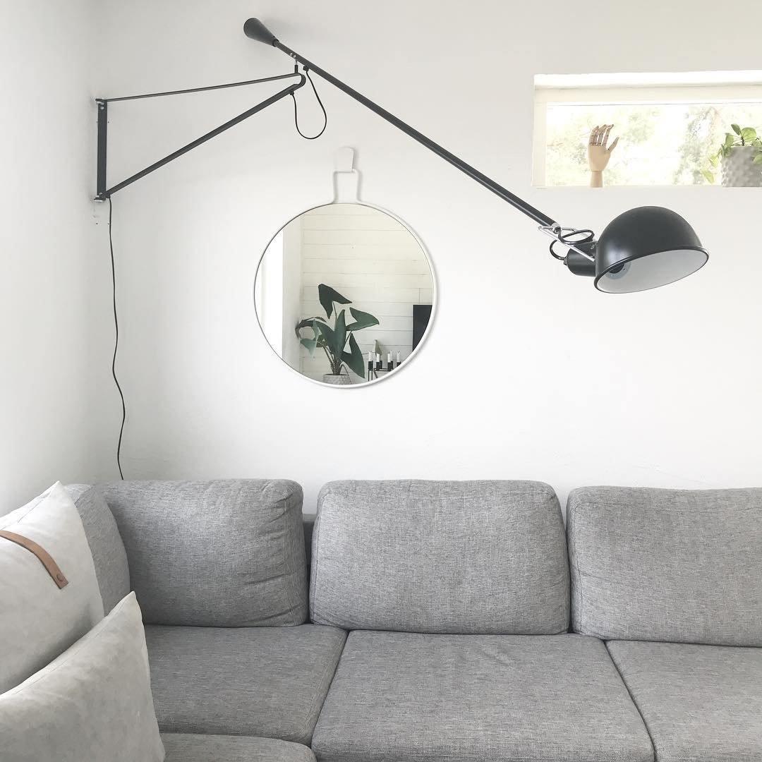 Long Arm Plug-In Wall Lamp