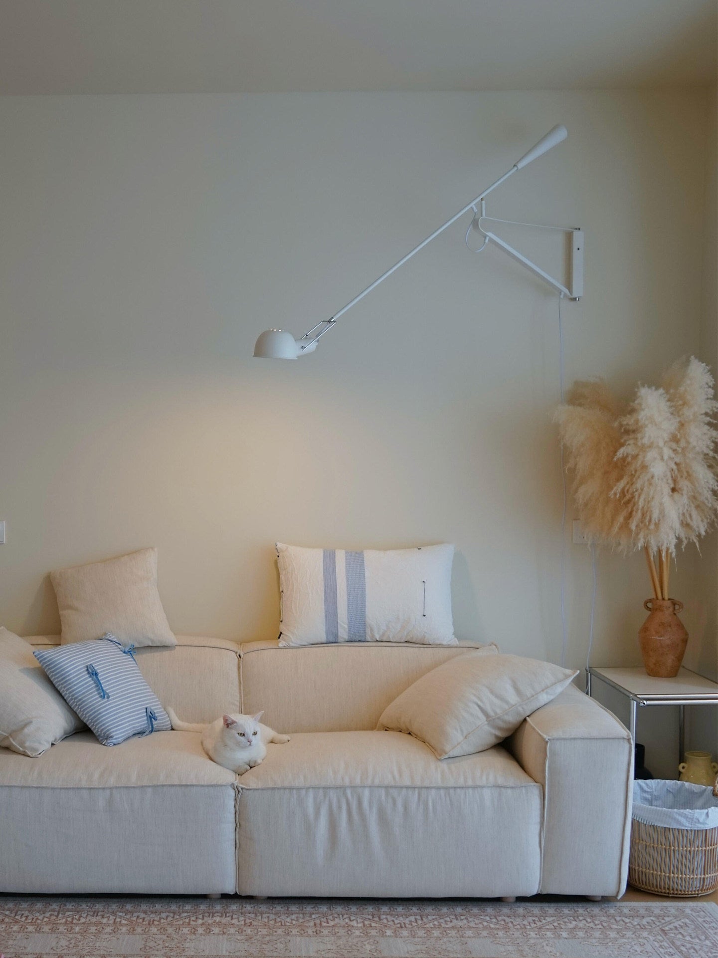 Long Swing Arm Wall Lamp