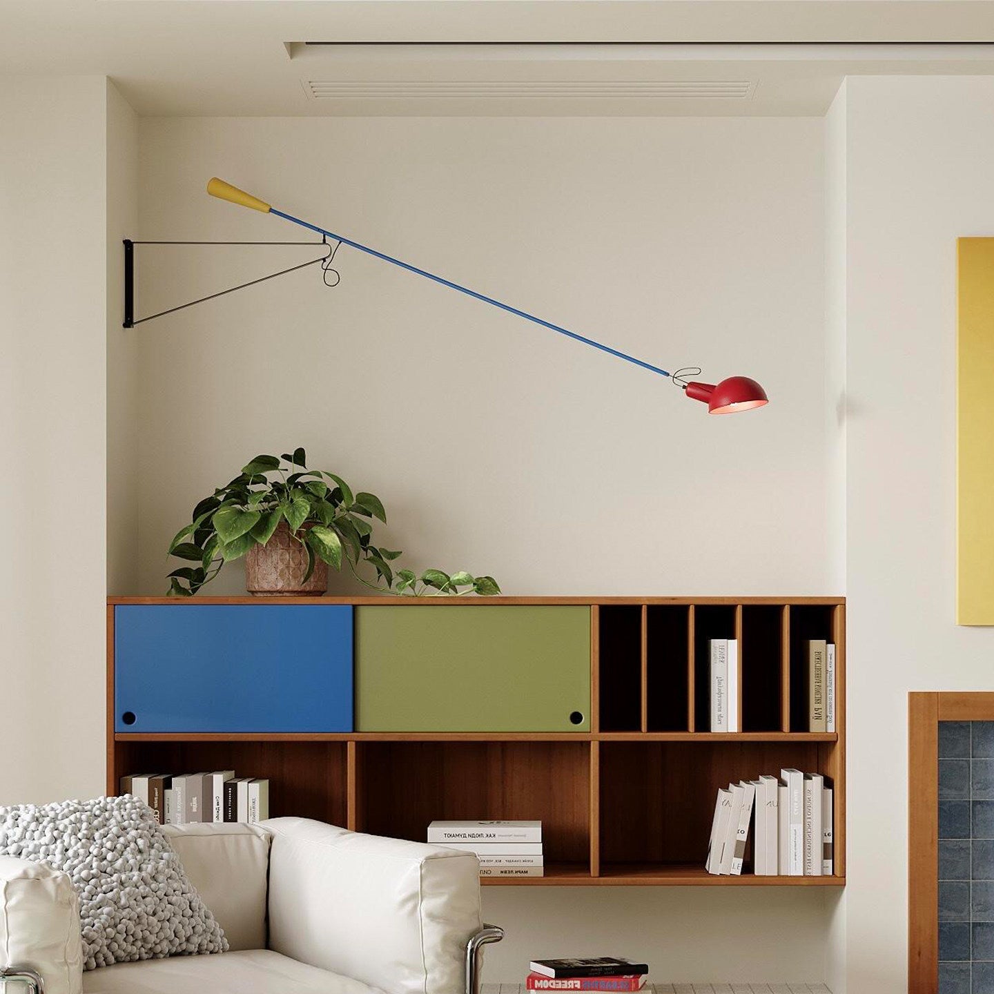 Long Swing Arm Wall Lamp