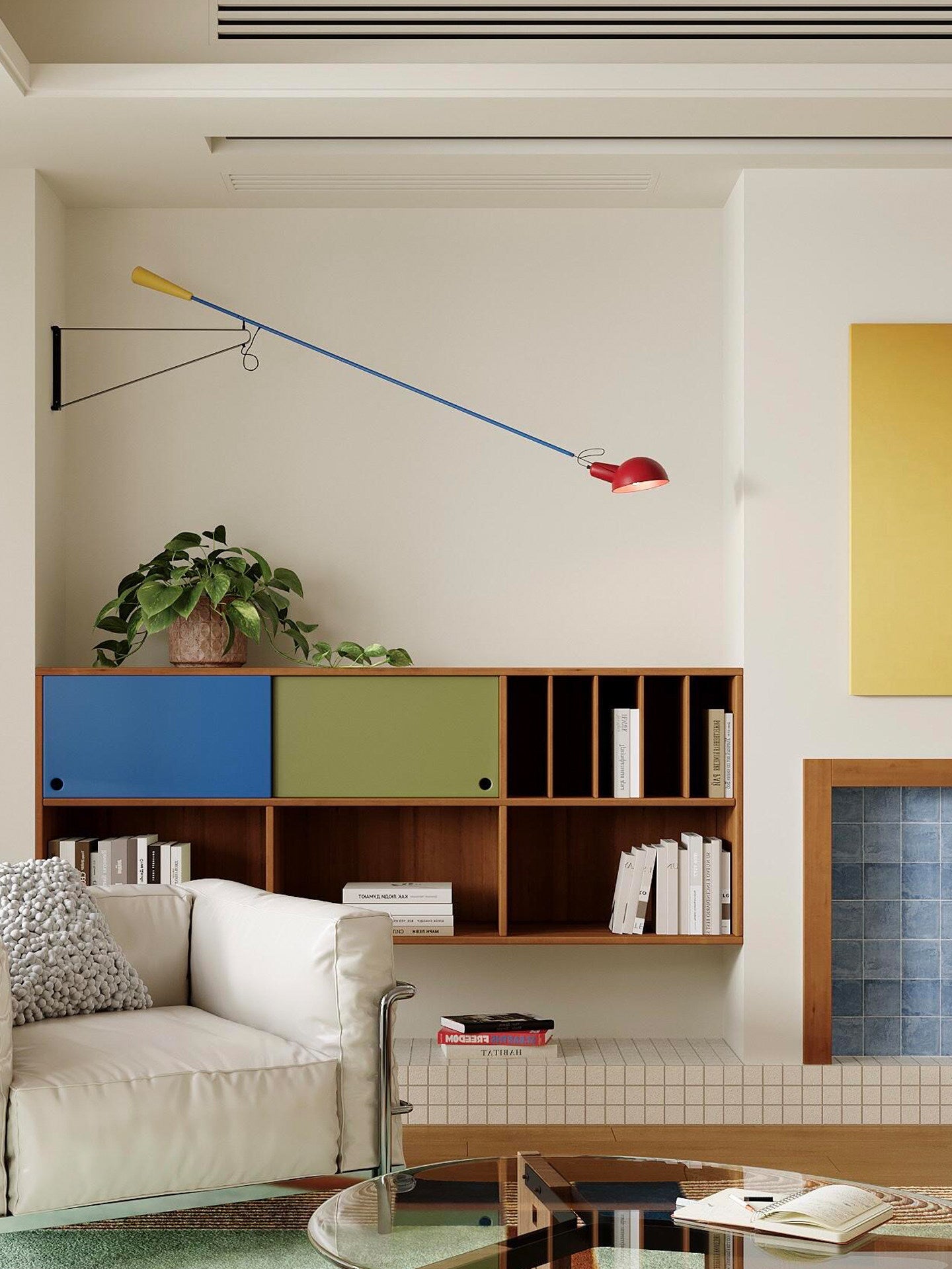 Long Swing Arm Wall Lamp