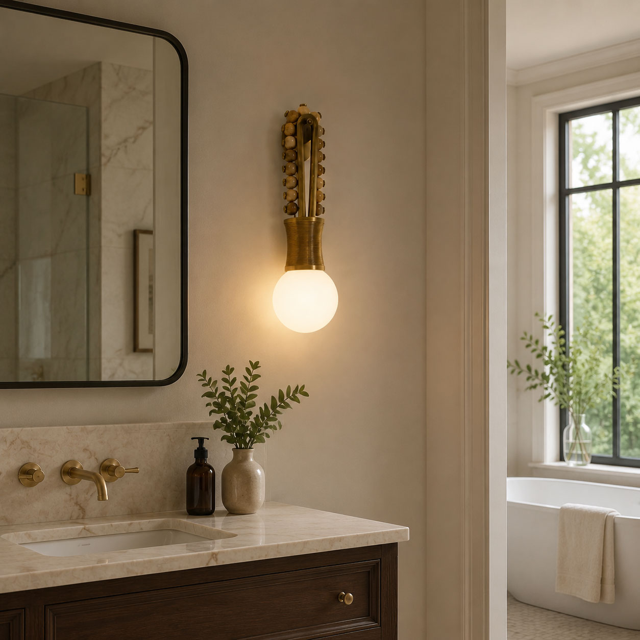 Loop Marble Wall Sconce
