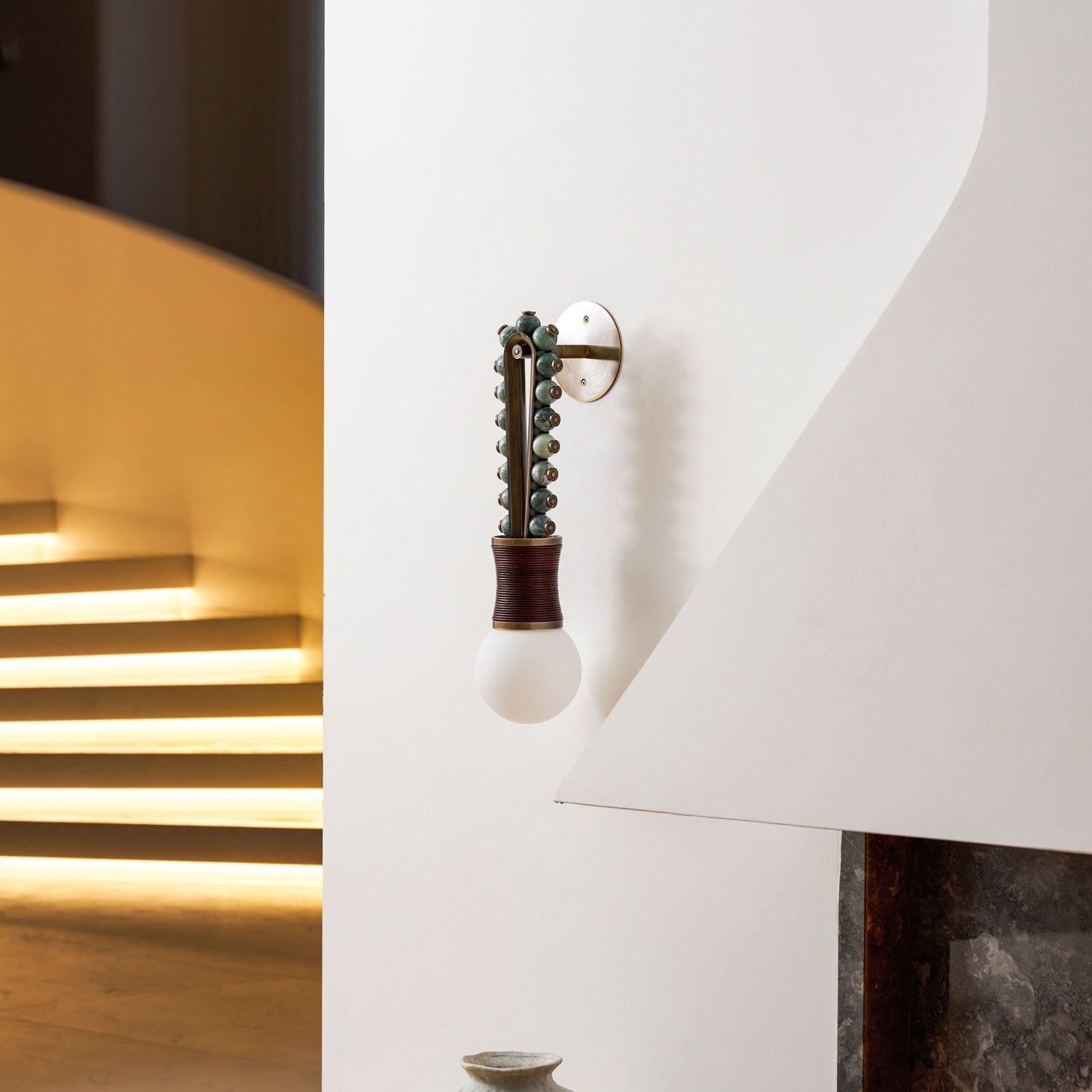 Loop Marble Wall Sconce