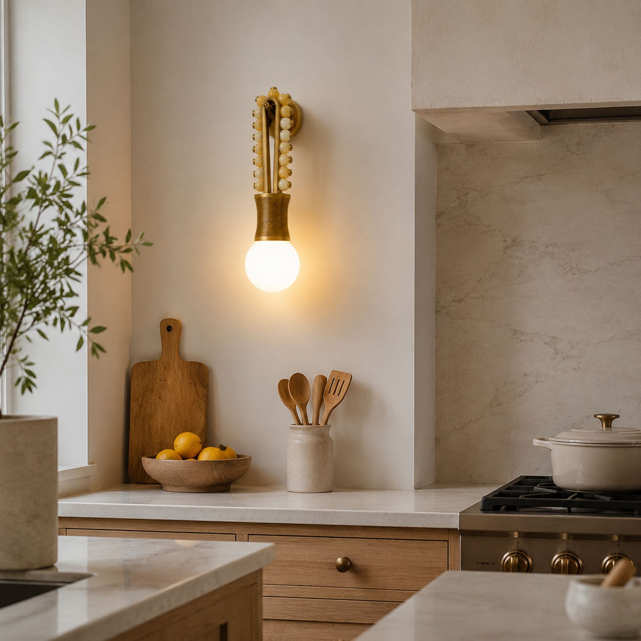 Loop Marble Wall Sconce