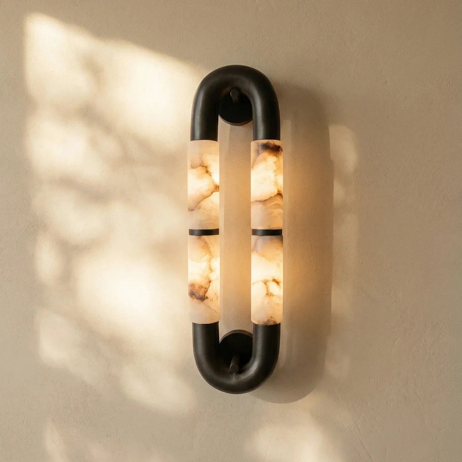 Luma Arc Dual Alabaster Wall Sconce