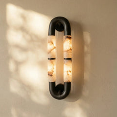 Luma Arc Dual Alabaster Wall Sconce