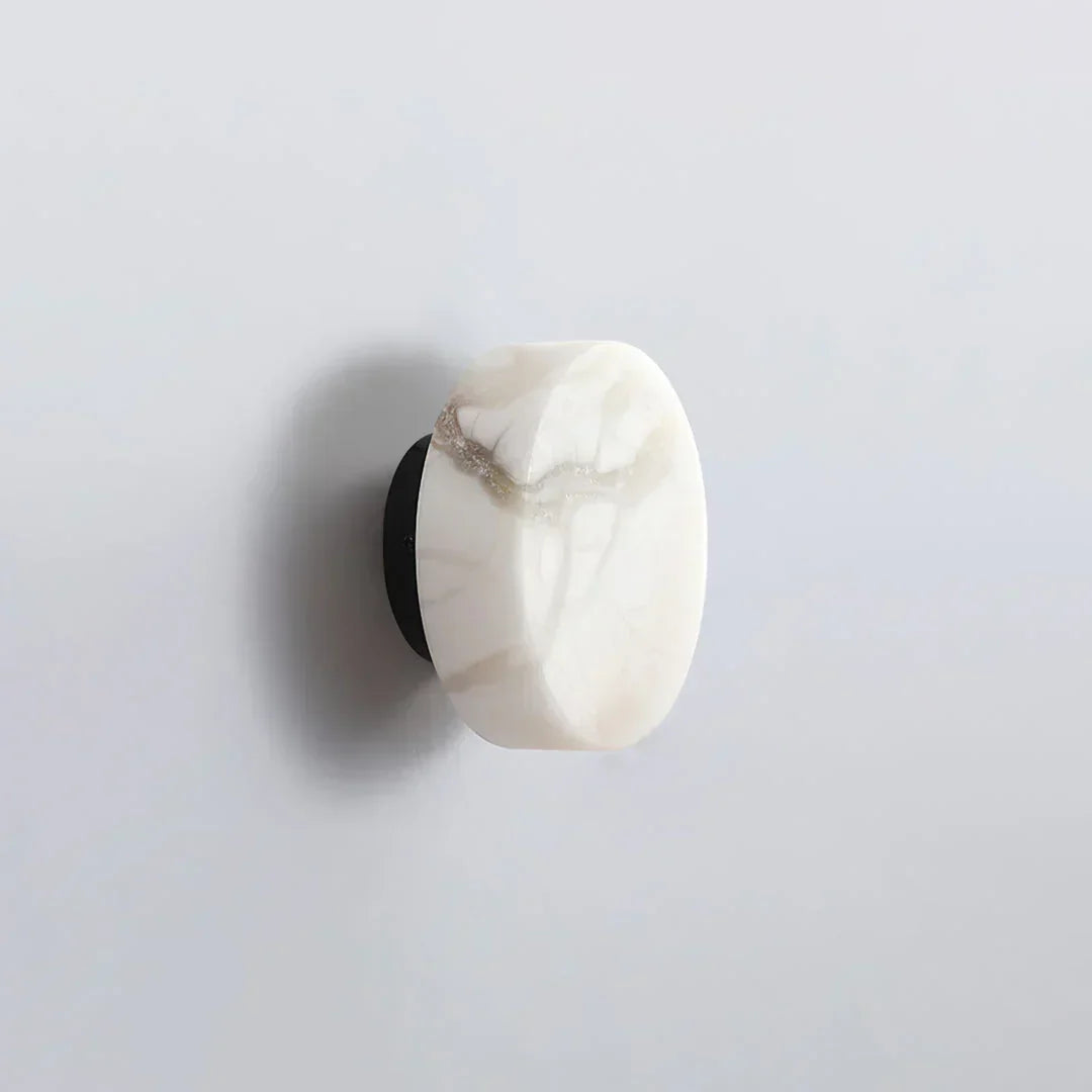 Lunara Alabaster Disc Wall Sconce