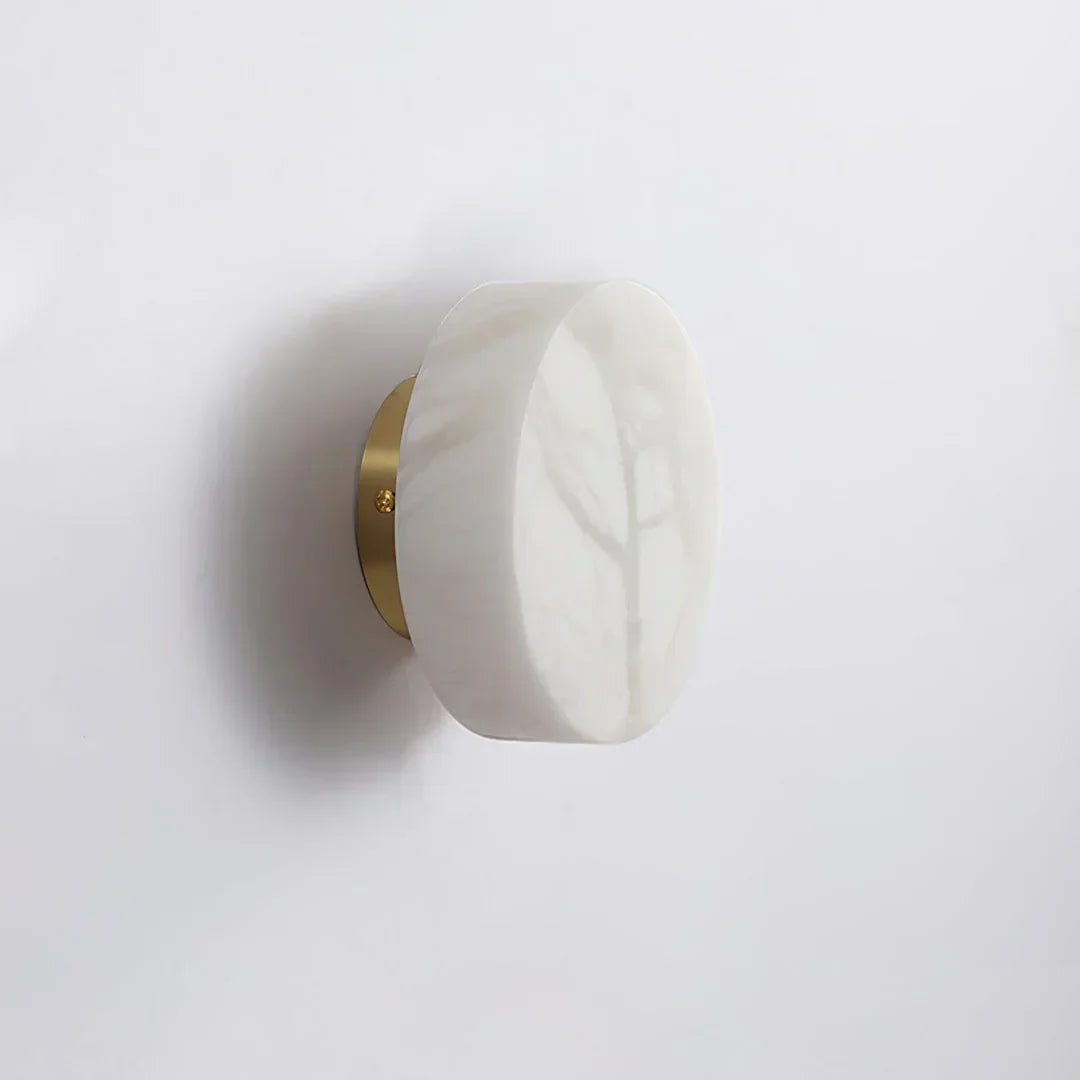 Lunara Alabaster Disc Wall Sconce