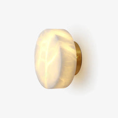 Lunara Alabaster Disc Wall Sconce