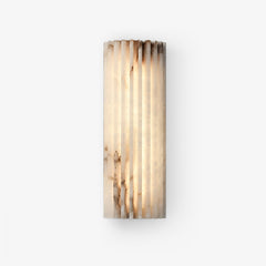 Lunavelle Ribbed Alabaster Wall Light
