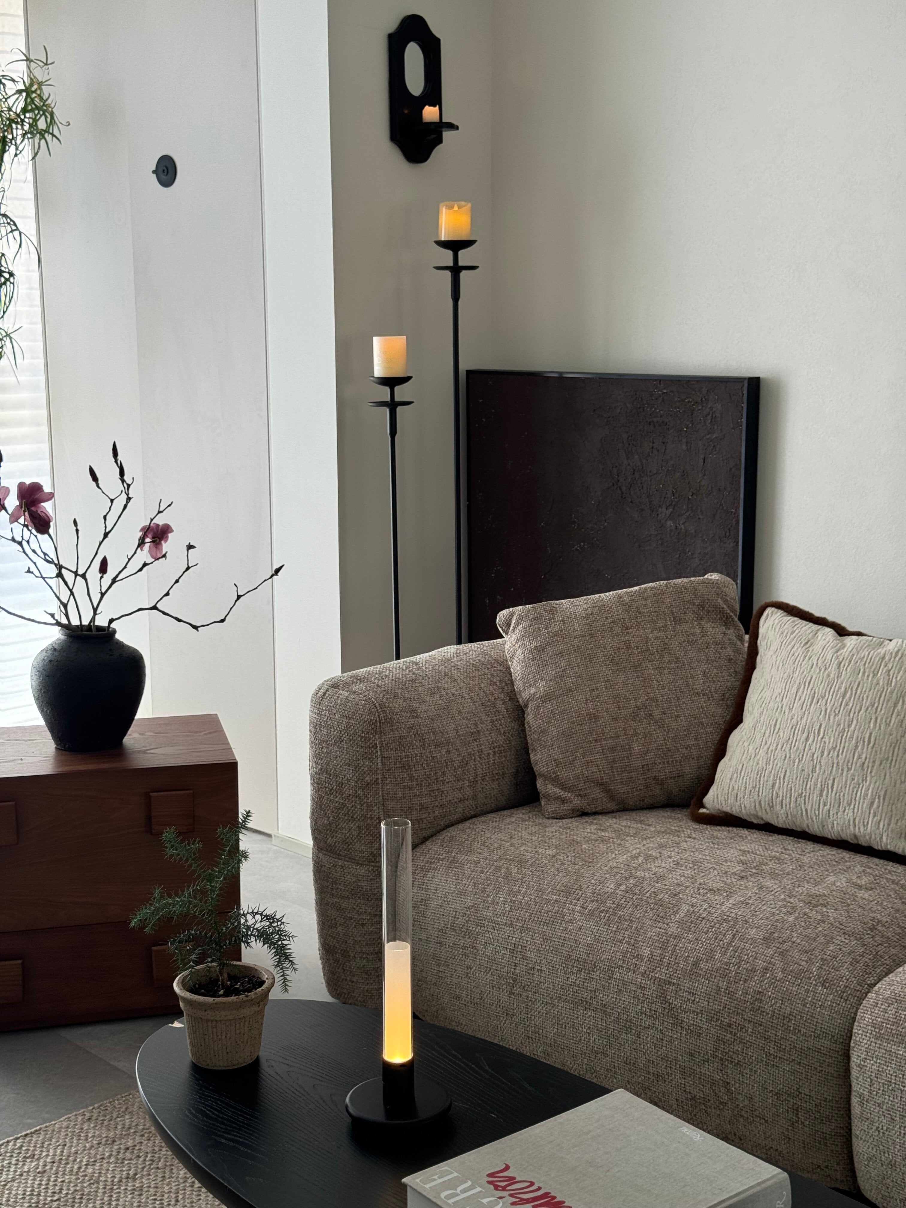 Lunor Column Rechargeable Table Lamp