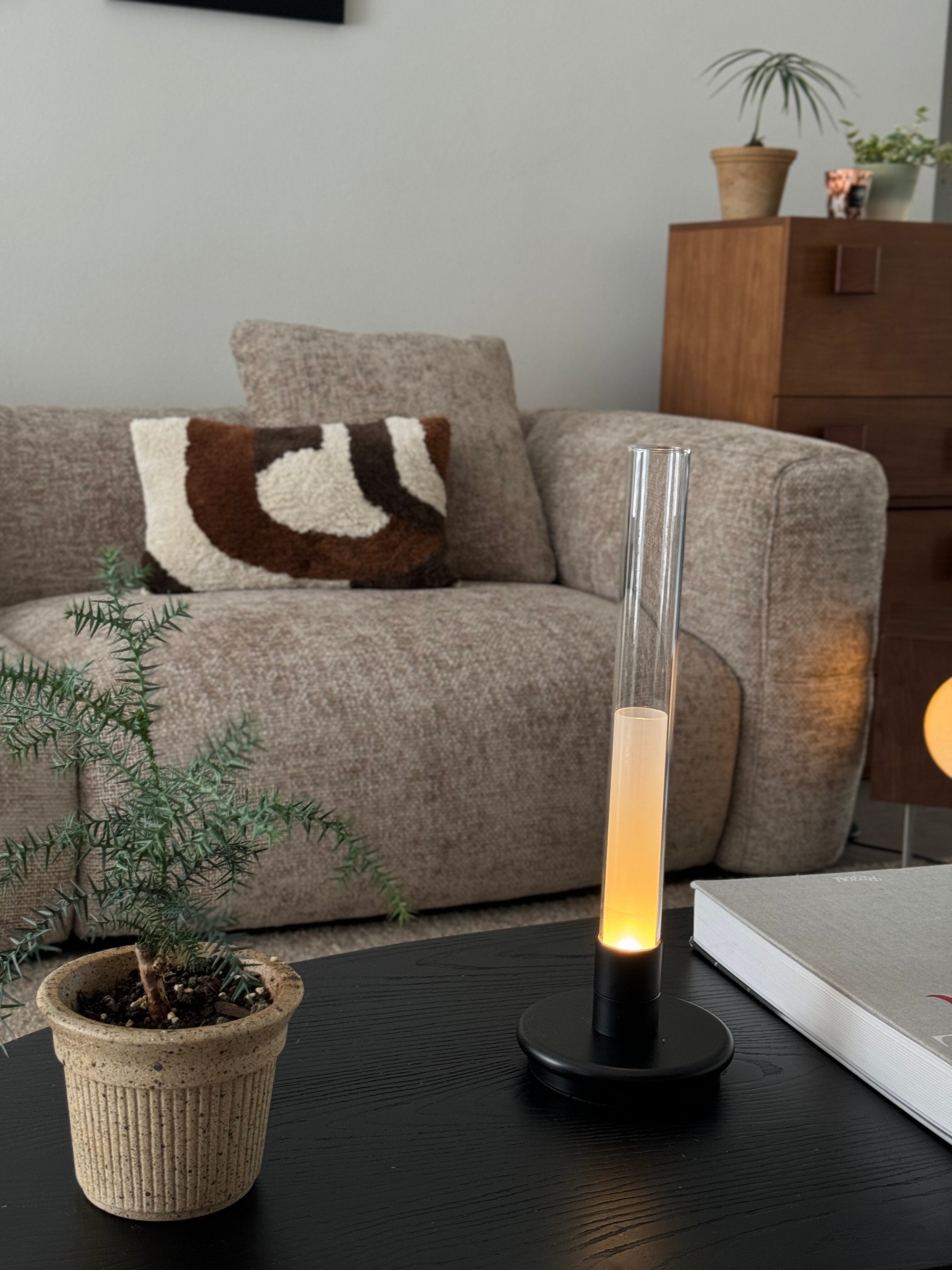 Lunor Column Rechargeable Table Lamp