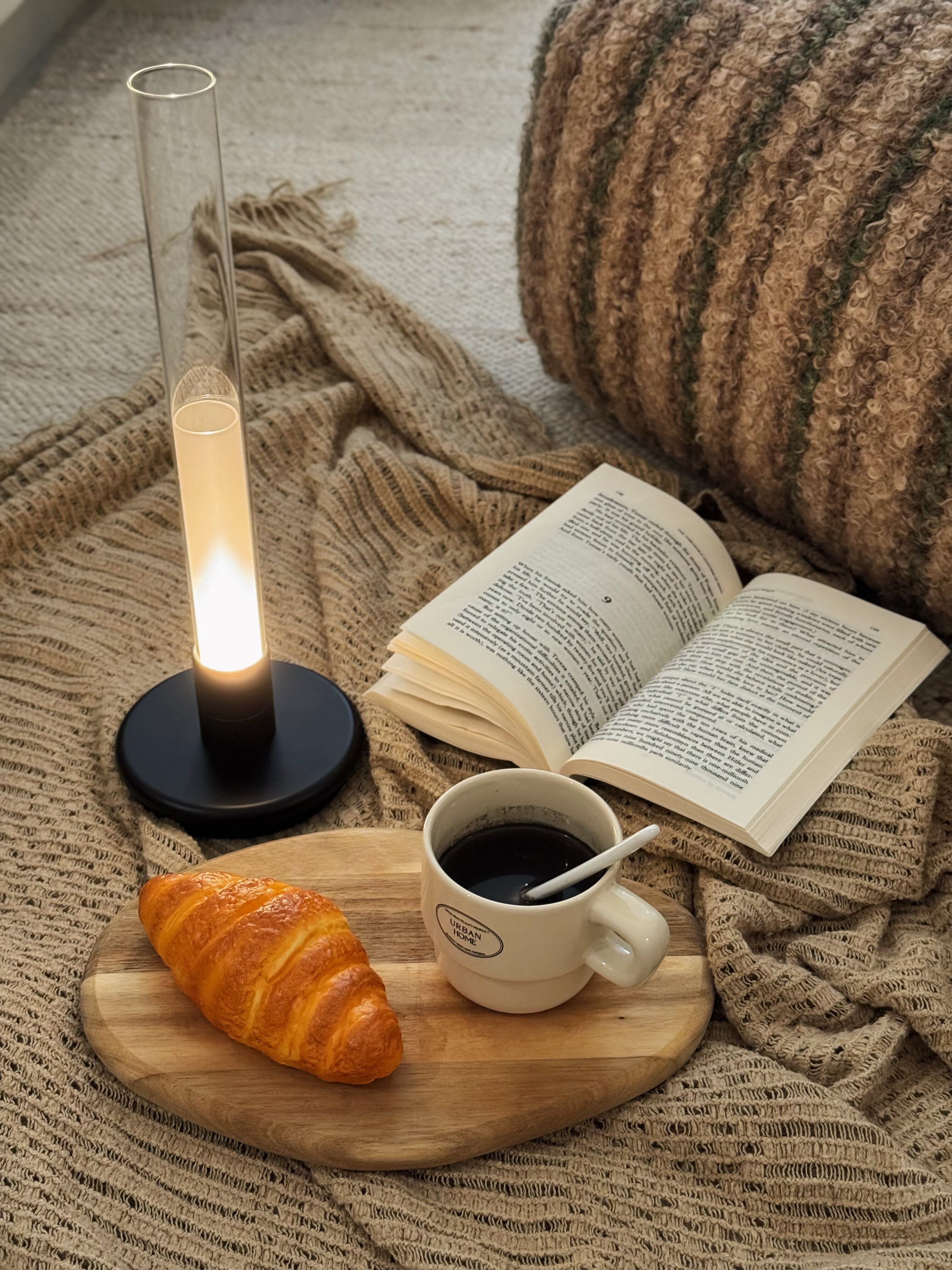 Lunor Column Rechargeable Table Lamp