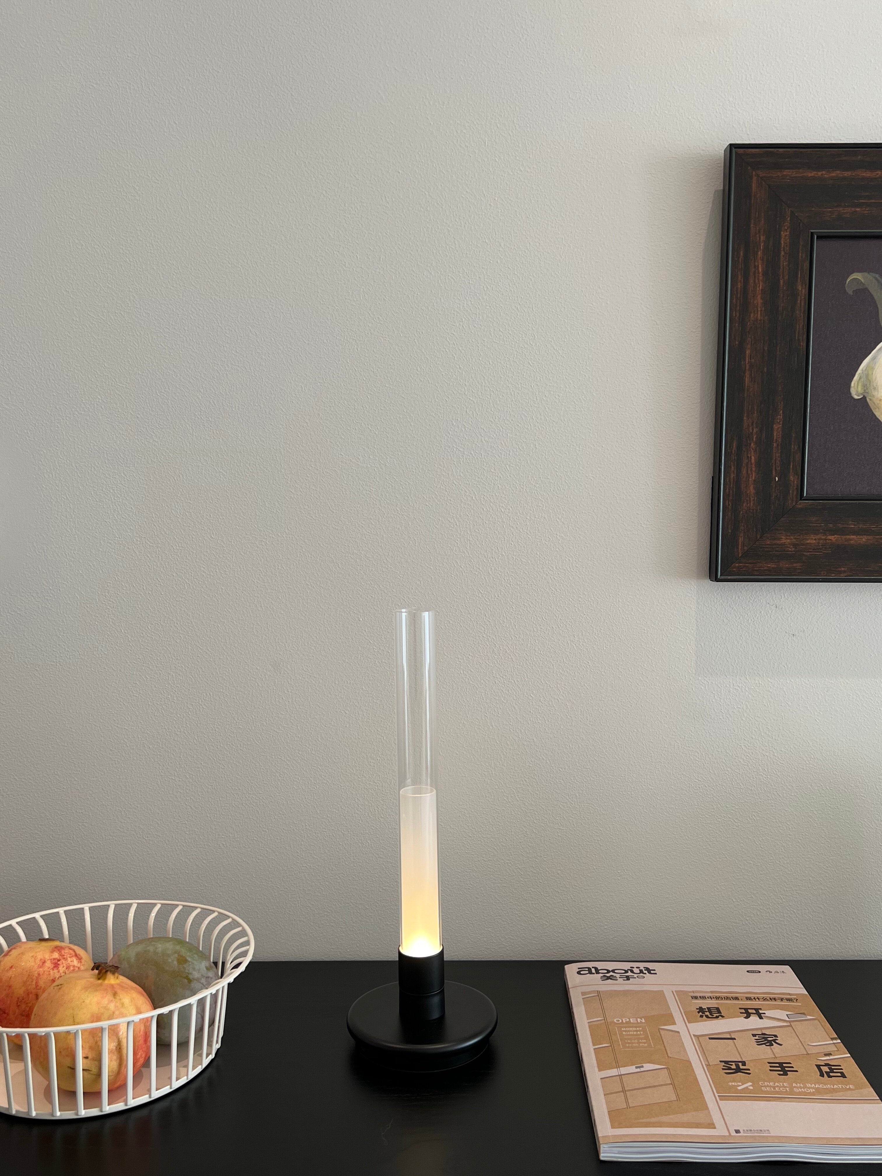 Lunor Column Rechargeable Table Lamp