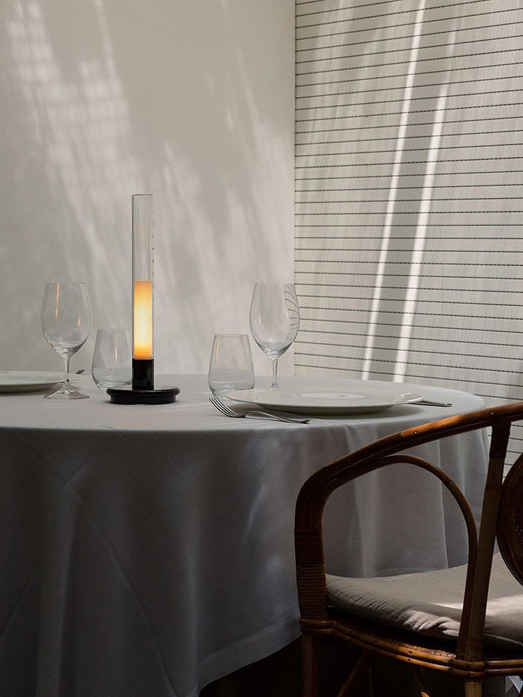 Lunor Column Rechargeable Table Lamp