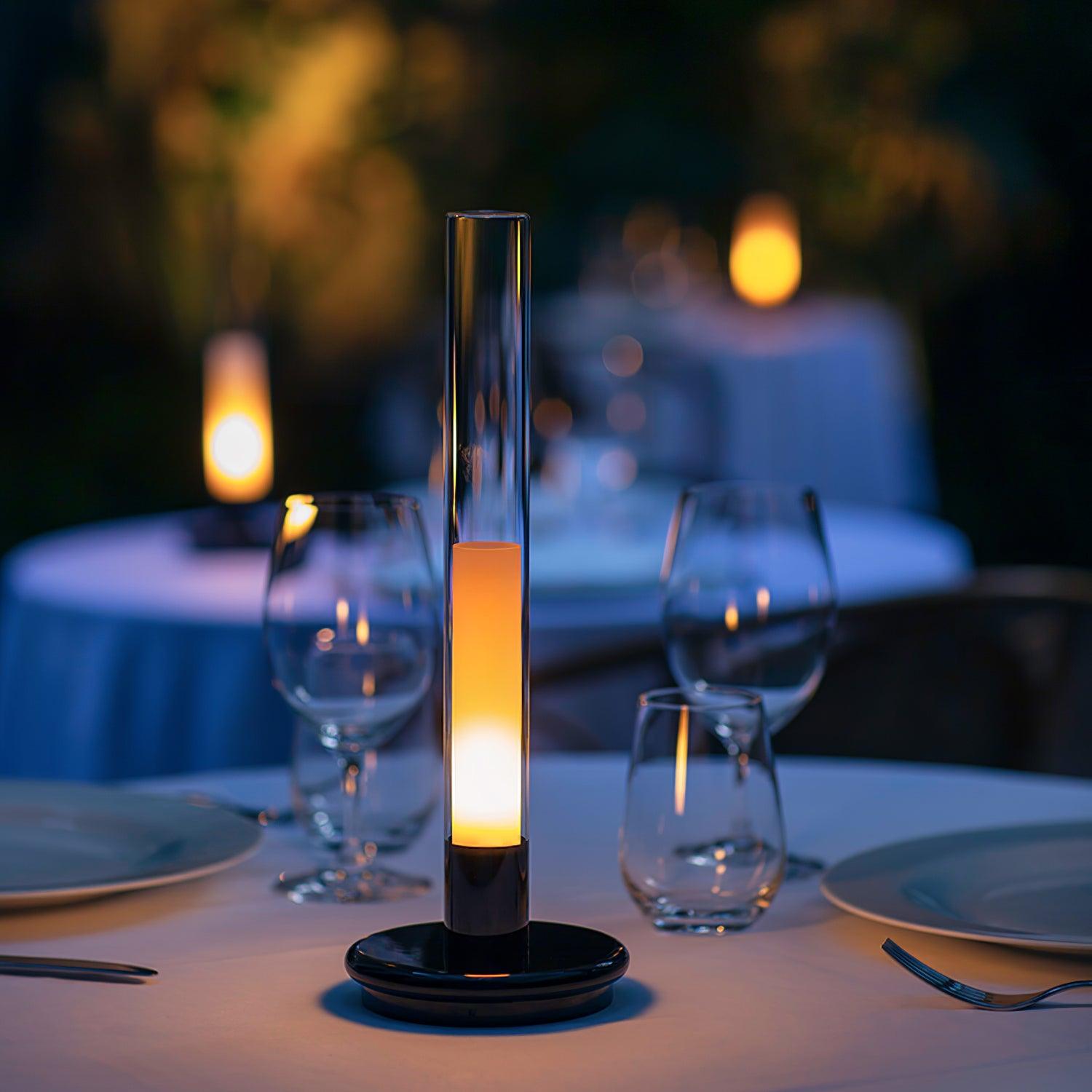 Lunor Column Rechargeable Table Lamp