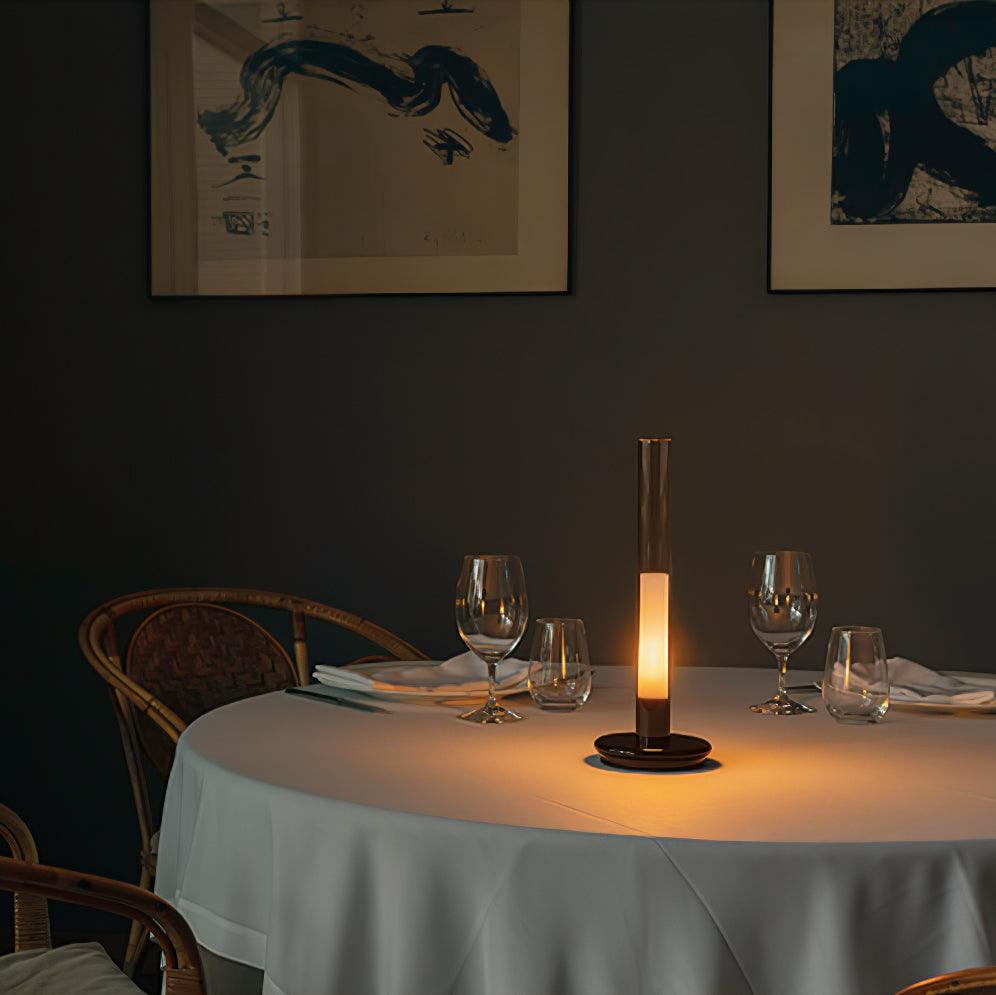 Lunor Column Rechargeable Table Lamp