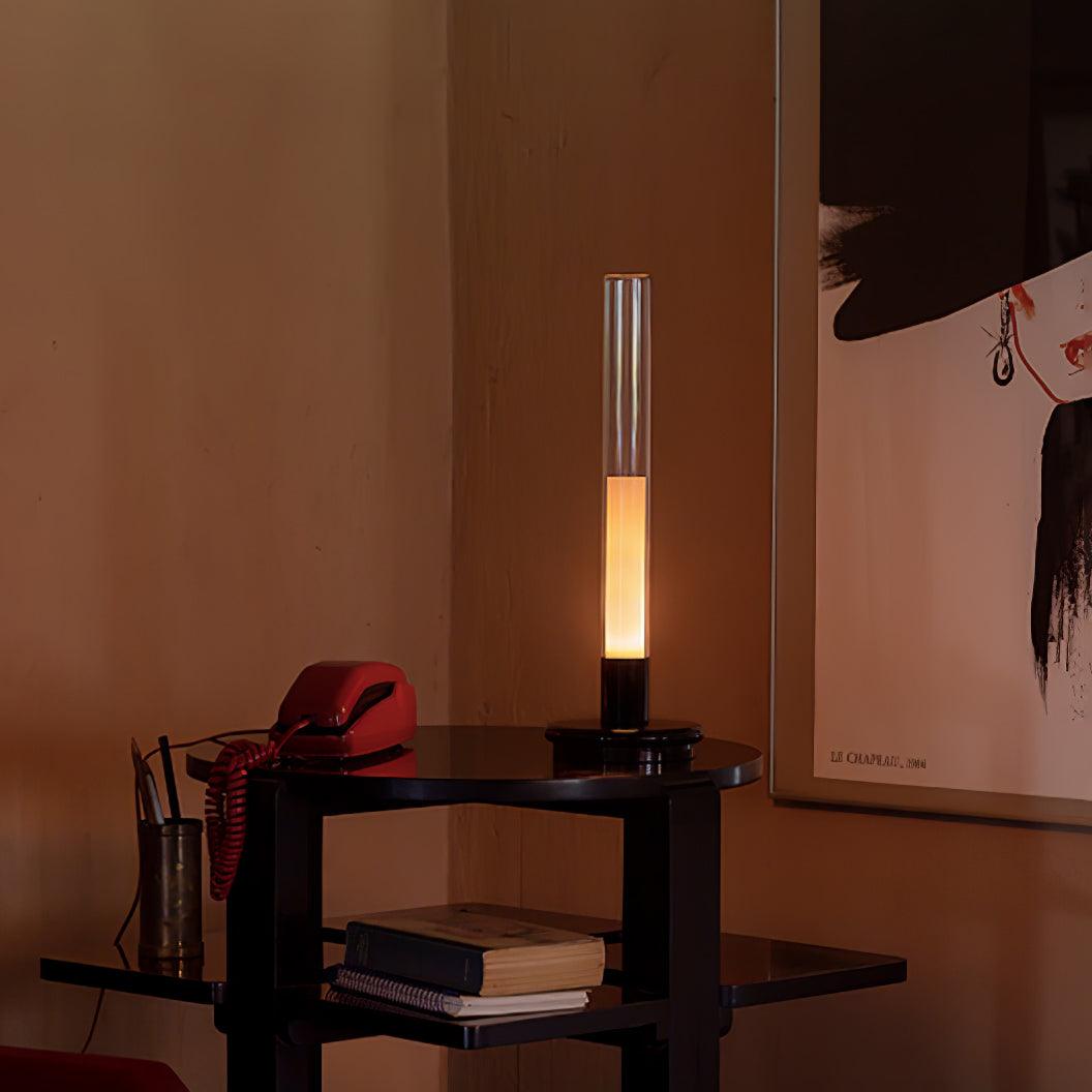 Lunor Column Rechargeable Table Lamp