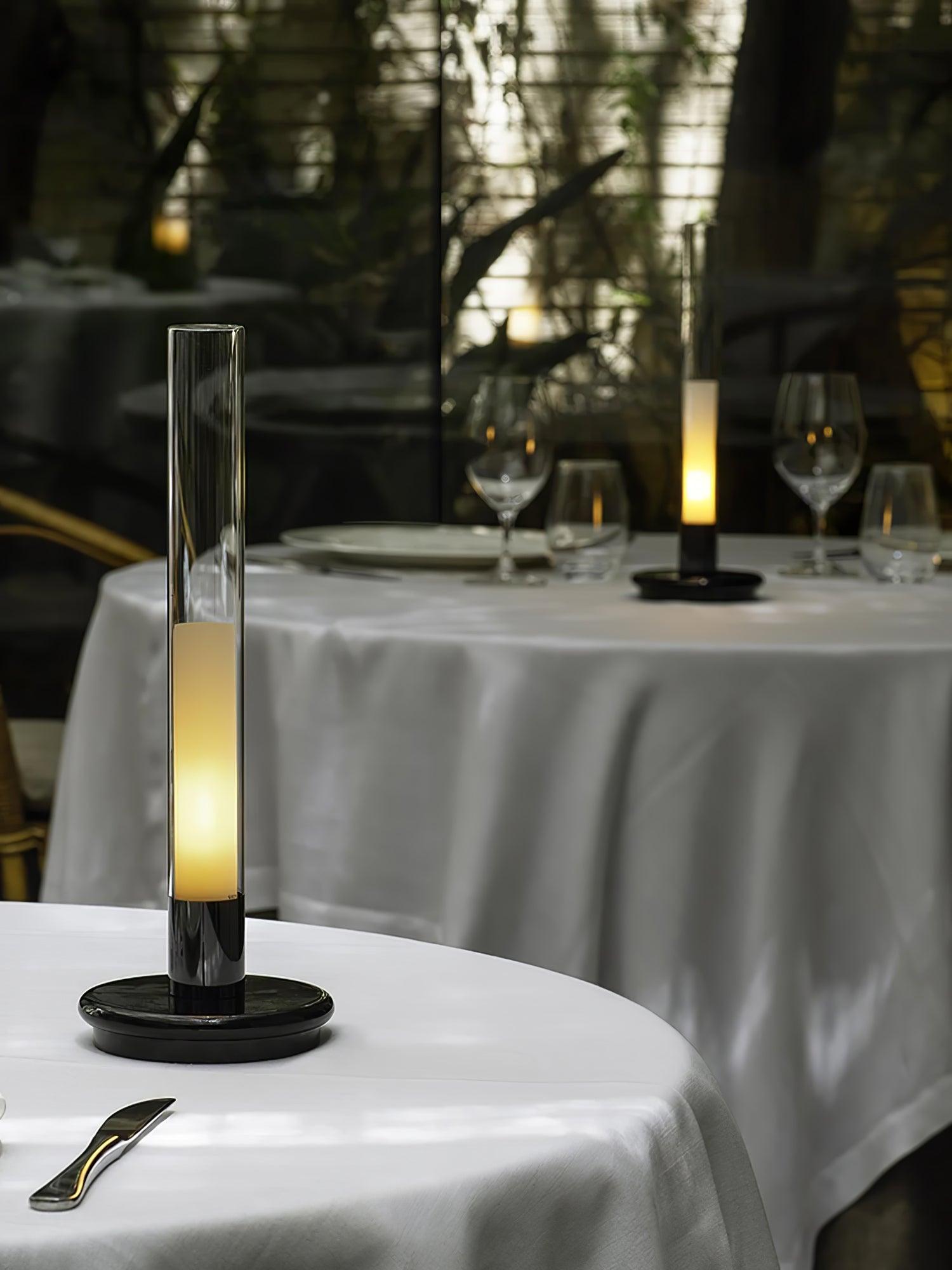 Lunor Column Rechargeable Table Lamp