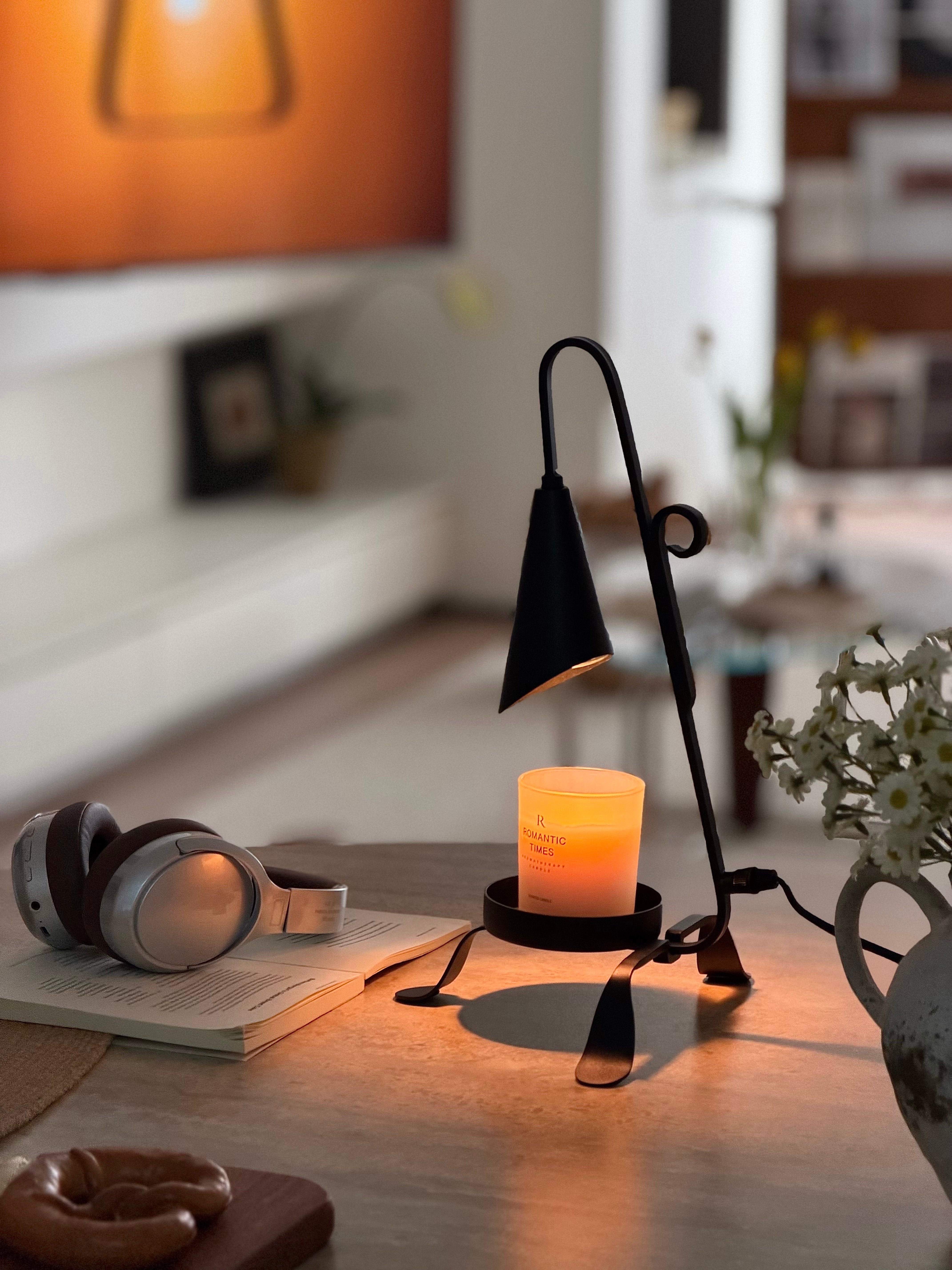 Marlowe Handled Vintage Candle Warmer Lamp