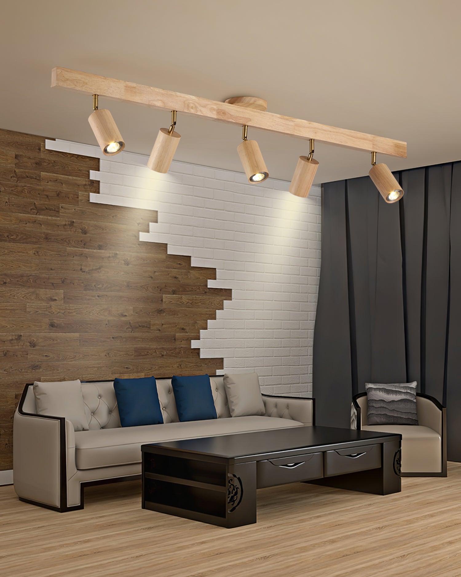Merlo Wood Ceiling Light